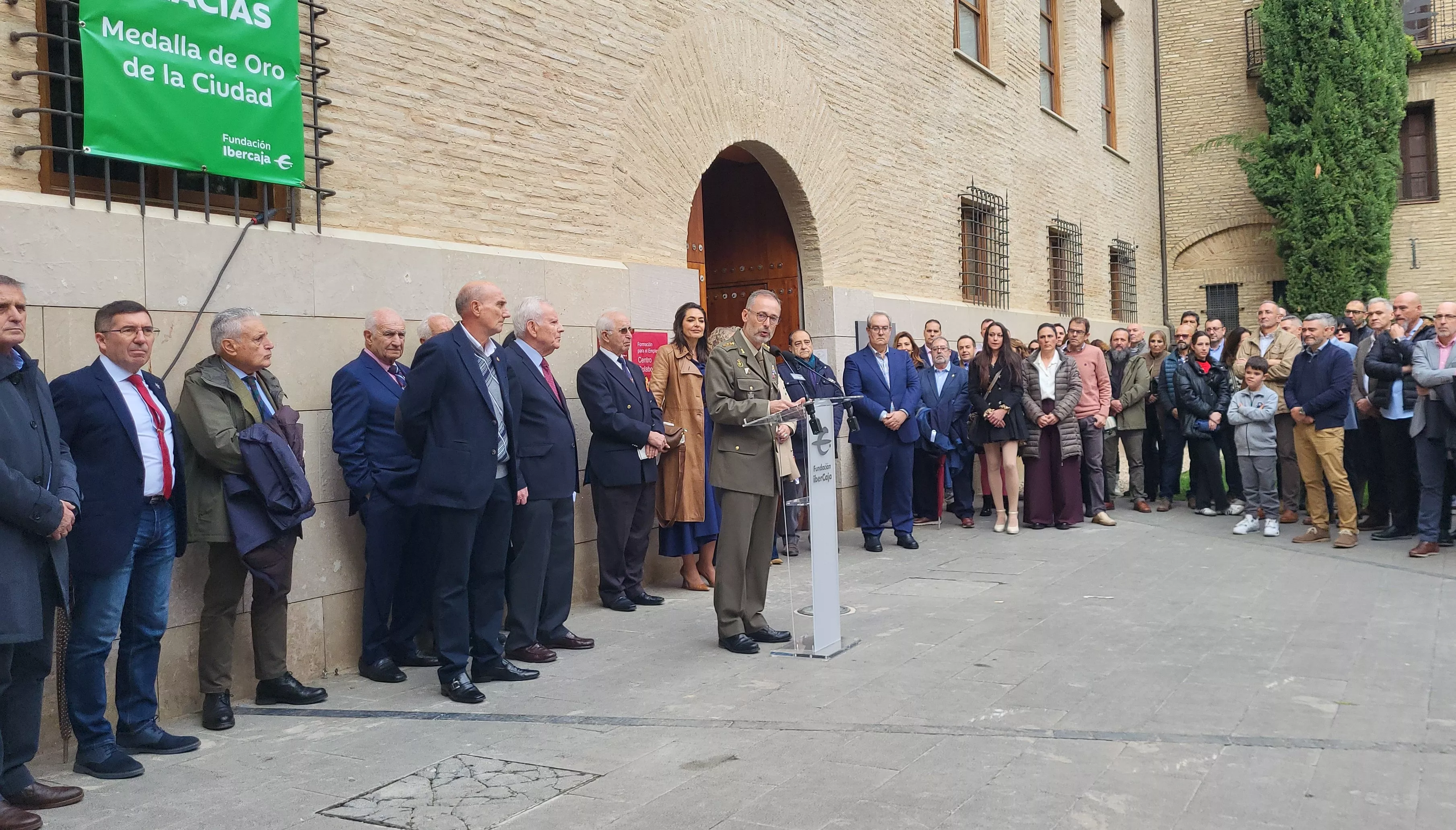 Inauguración de la exposición “Misión Bosnia. La ruta de los españoles” en Huesca. Foto Mercedes Manterola