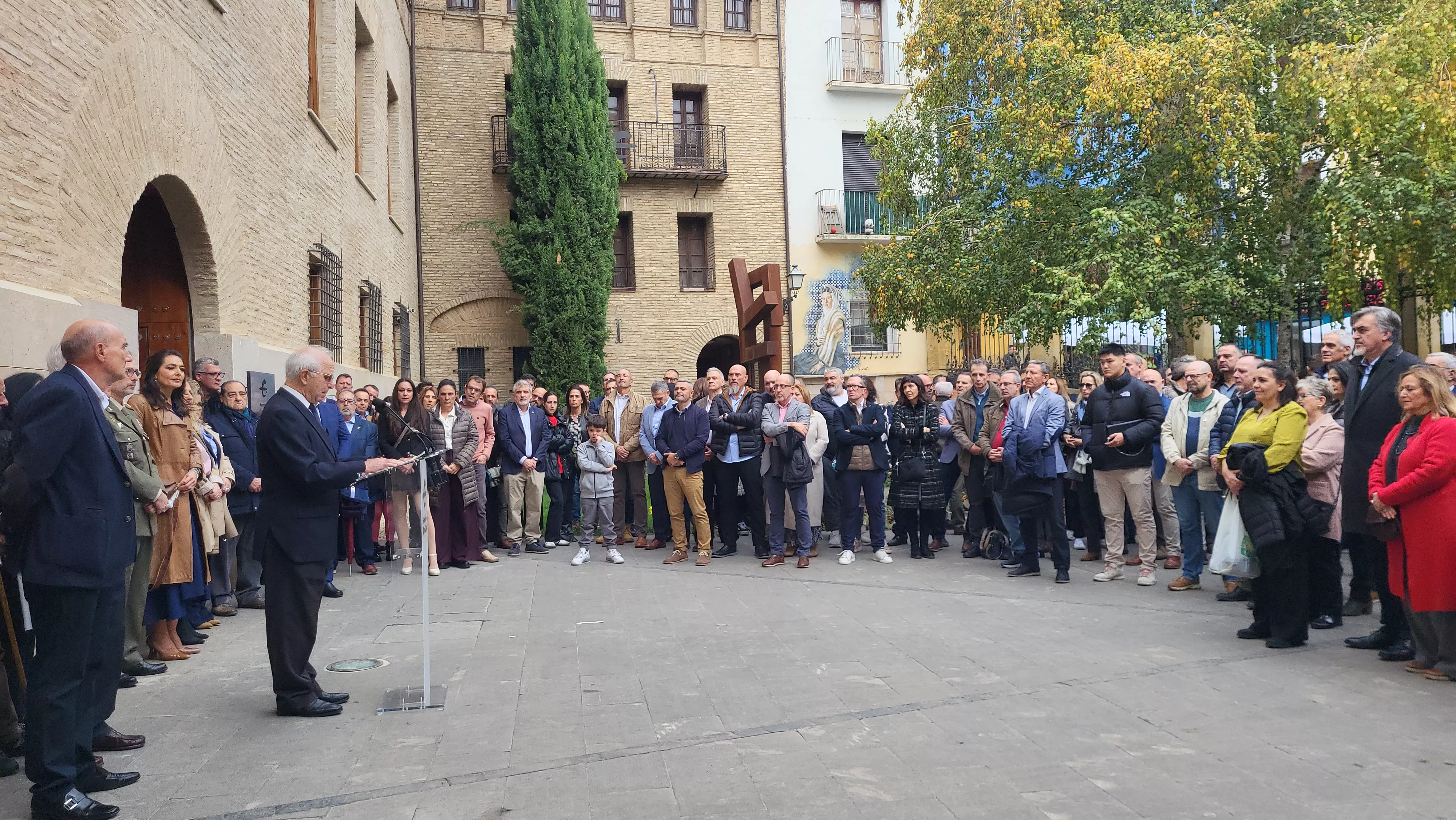 Inauguración de la exposición “Misión Bosnia. La ruta de los españoles” en Huesca. Foto Mercedes Manterola