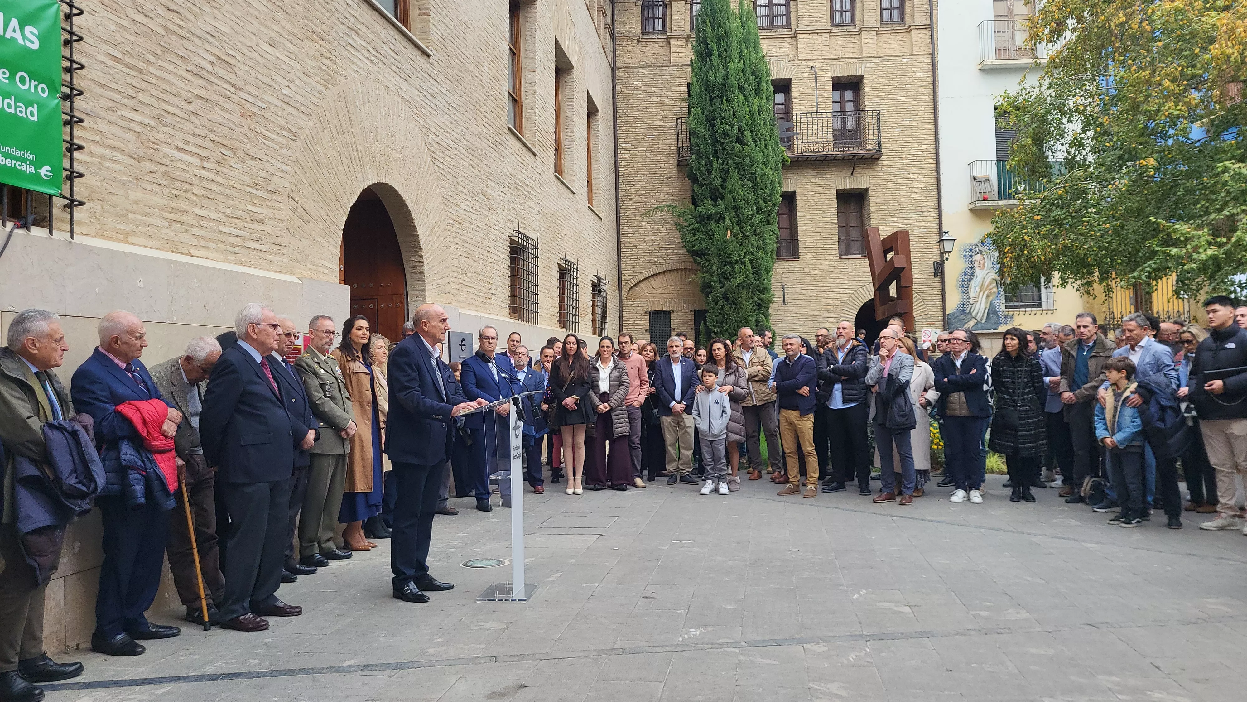 Inauguración de la exposición “Misión Bosnia. La ruta de los españoles” en Huesca. Foto Mercedes Manterola