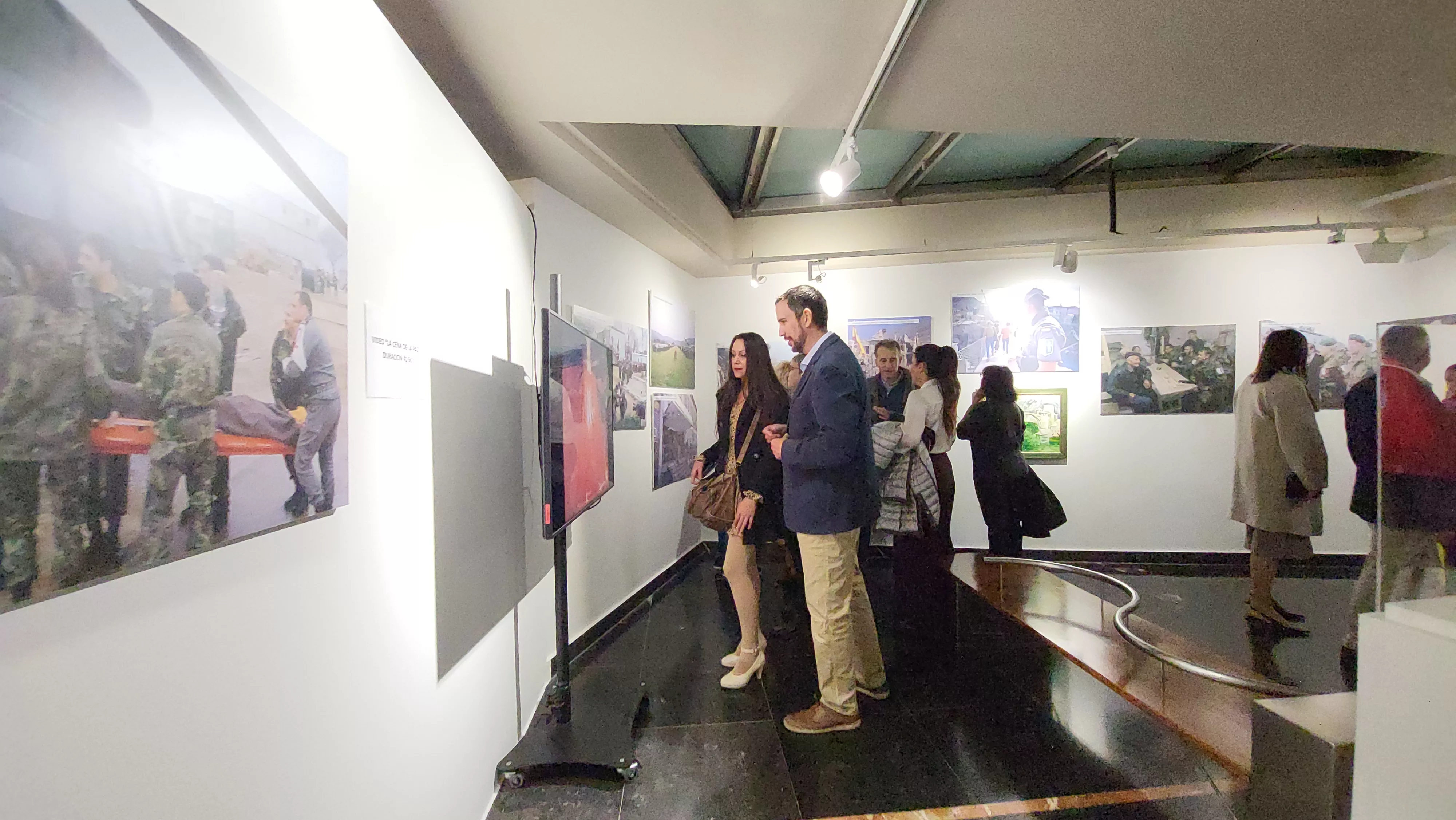 Inauguración de la exposición “Misión Bosnia. La ruta de los españoles” en Huesca. Foto Mercedes Manterola