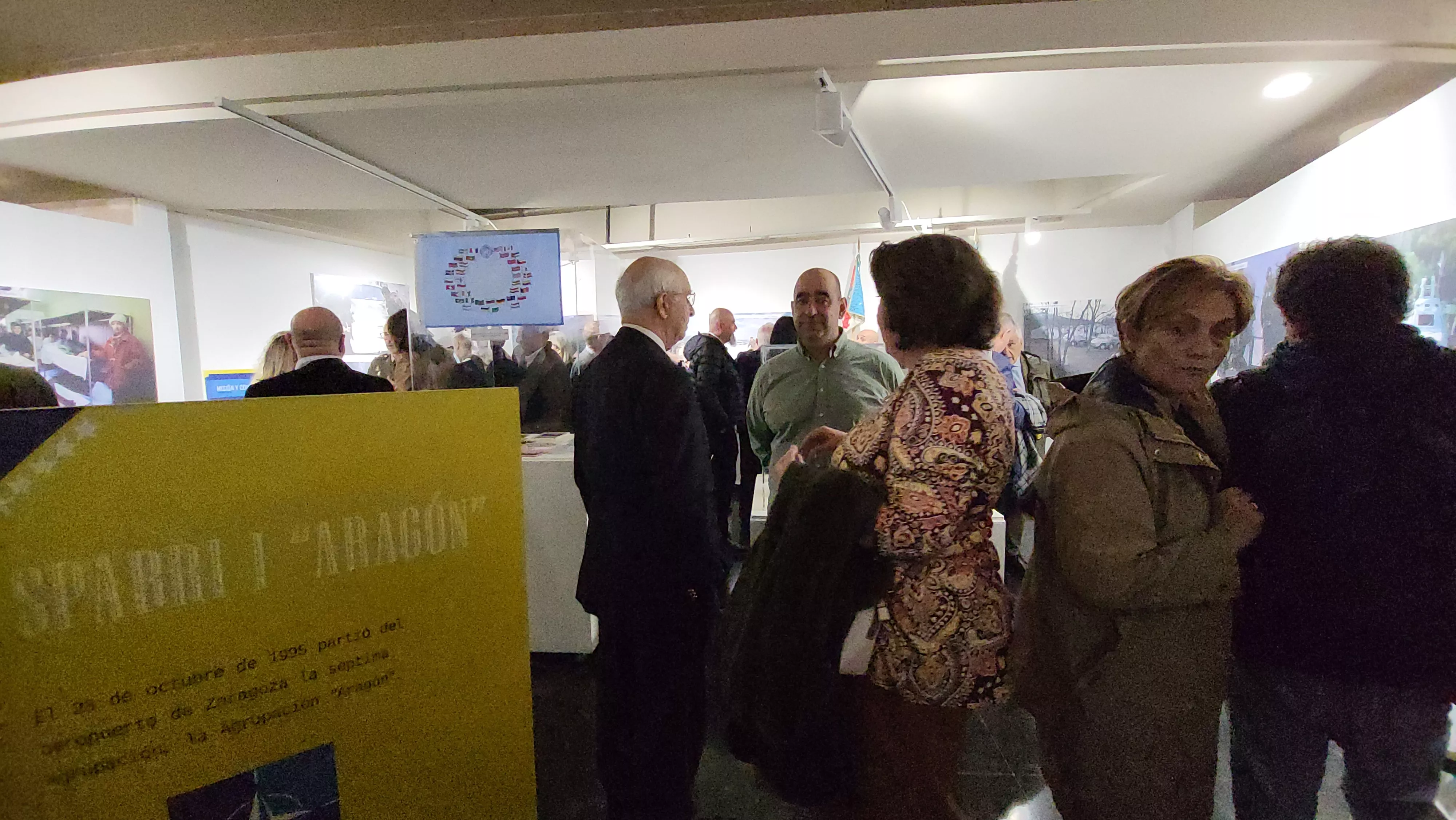 Inauguración de la exposición “Misión Bosnia. La ruta de los españoles” en Huesca. Foto Mercedes Manterola