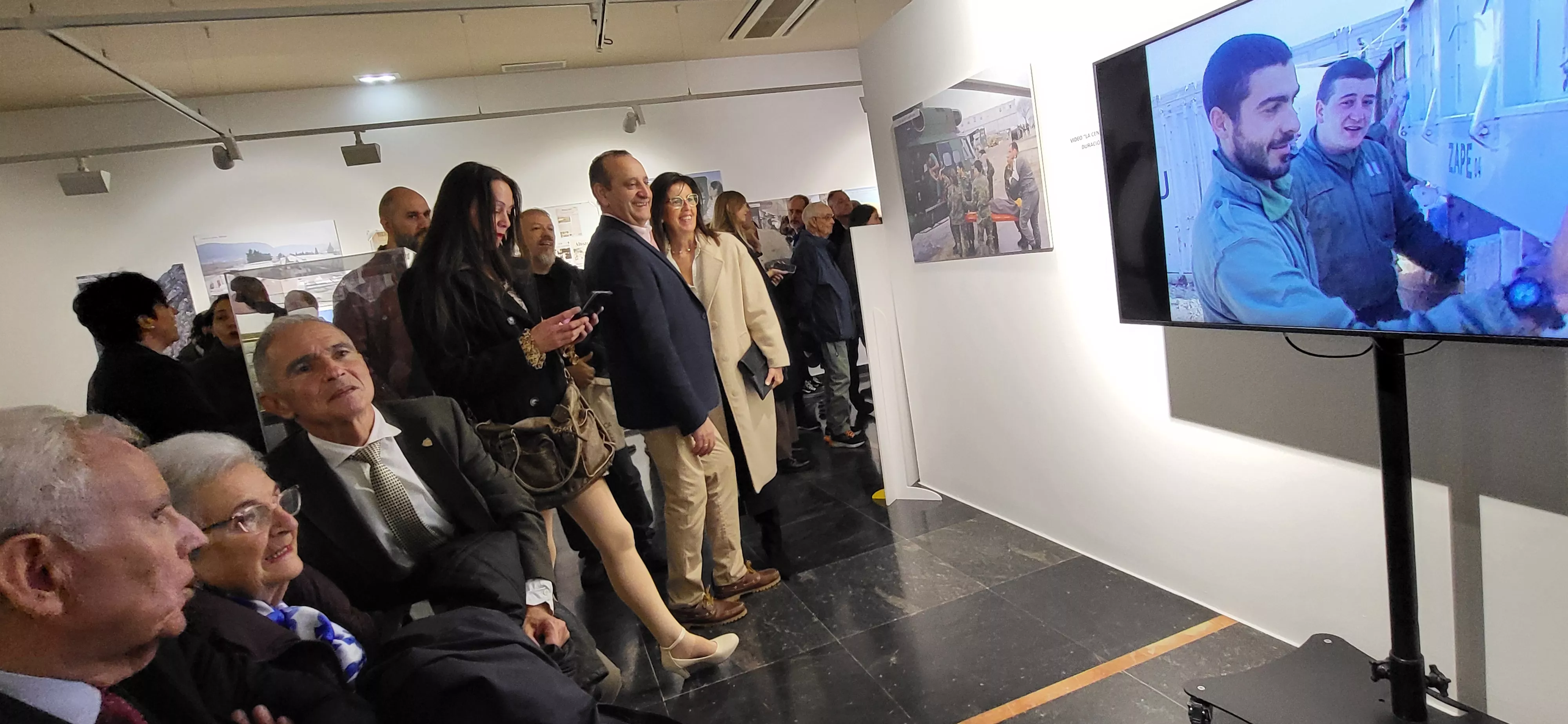 Inauguración de la exposición “Misión Bosnia. La ruta de los españoles” en Huesca. Foto Mercedes Manterola
