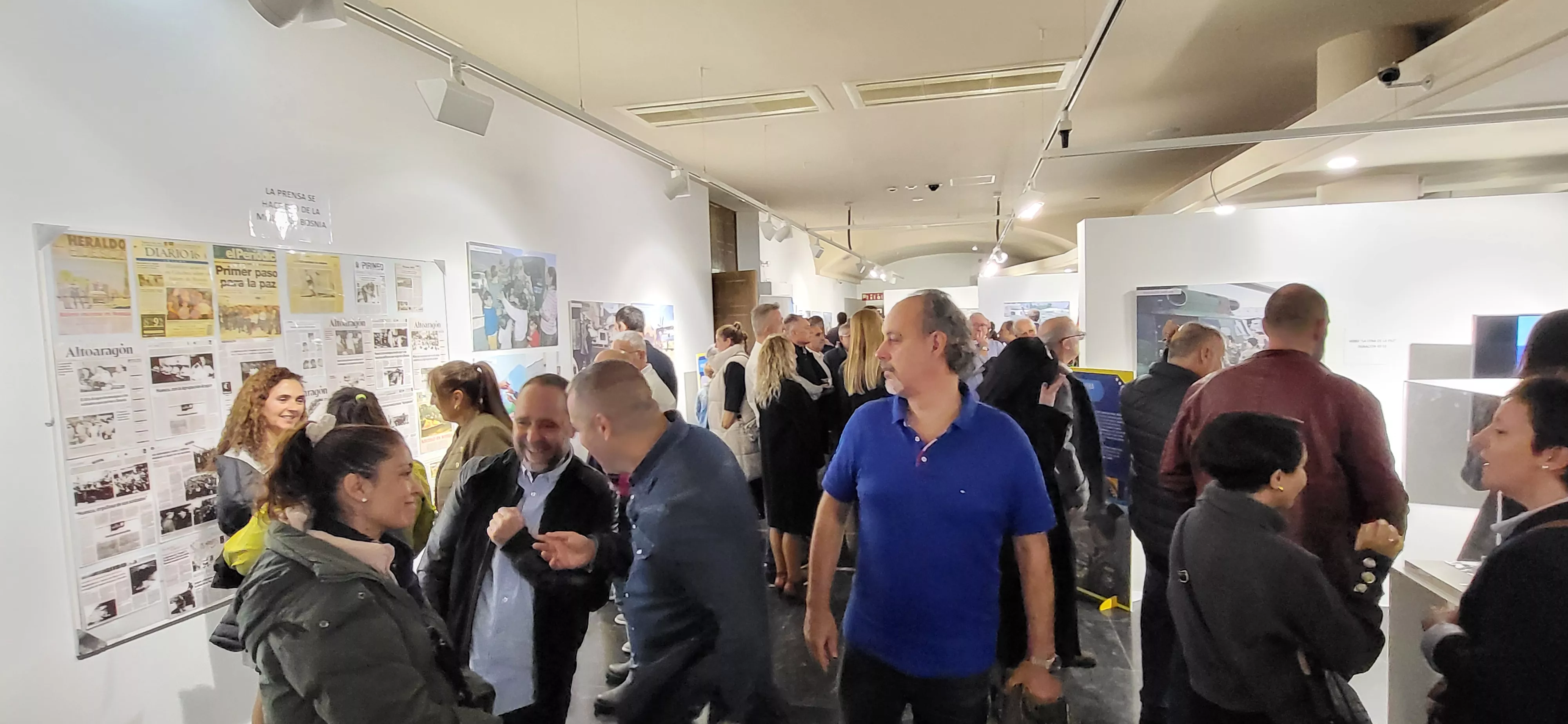 Inauguración de la exposición “Misión Bosnia. La ruta de los españoles” en Huesca. Foto Mercedes Manterola