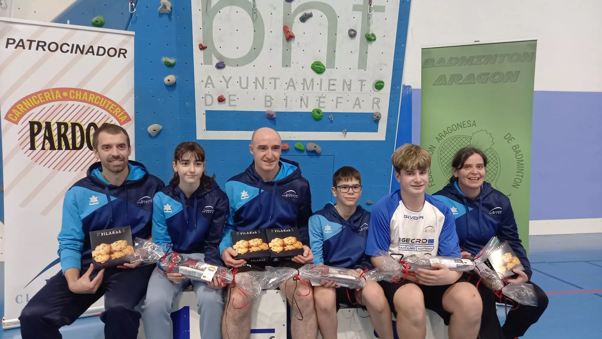 Open Binéfar de Bádminton 2025. Jugadores del CB Binéfar