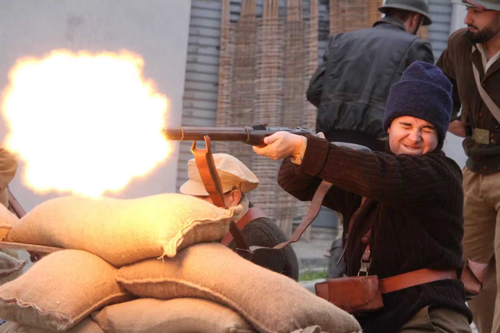Recreación en Flix de la Batalla del Ebro. Foto Carlos Neofato