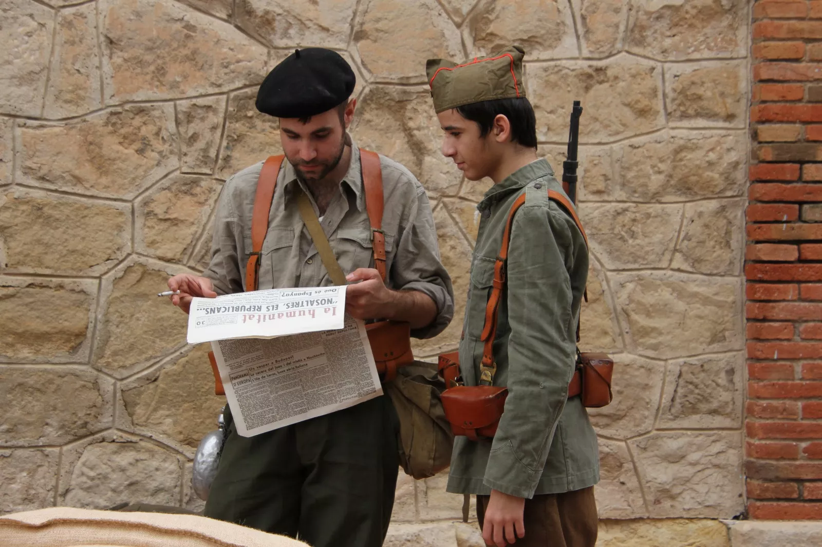 Recreación en Flix de la Batalla del Ebro. Foto Carlos Neofato