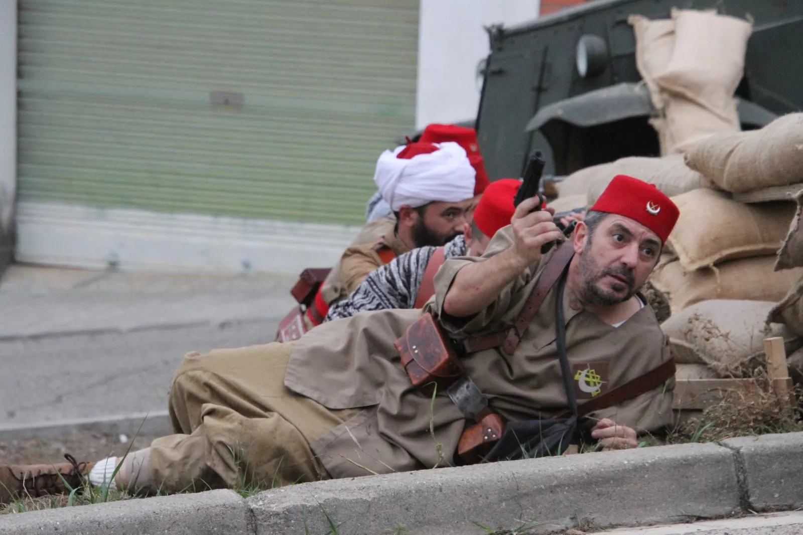 Recreación en Flix de la Batalla del Ebro. Foto Carlos Neofato
