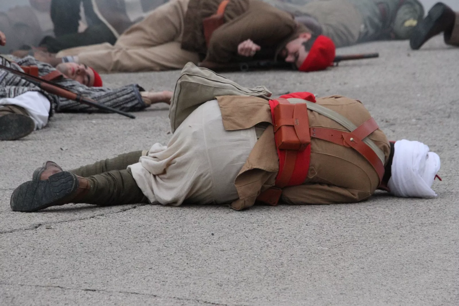 Recreación en Flix de la Batalla del Ebro. Foto Carlos Neofato