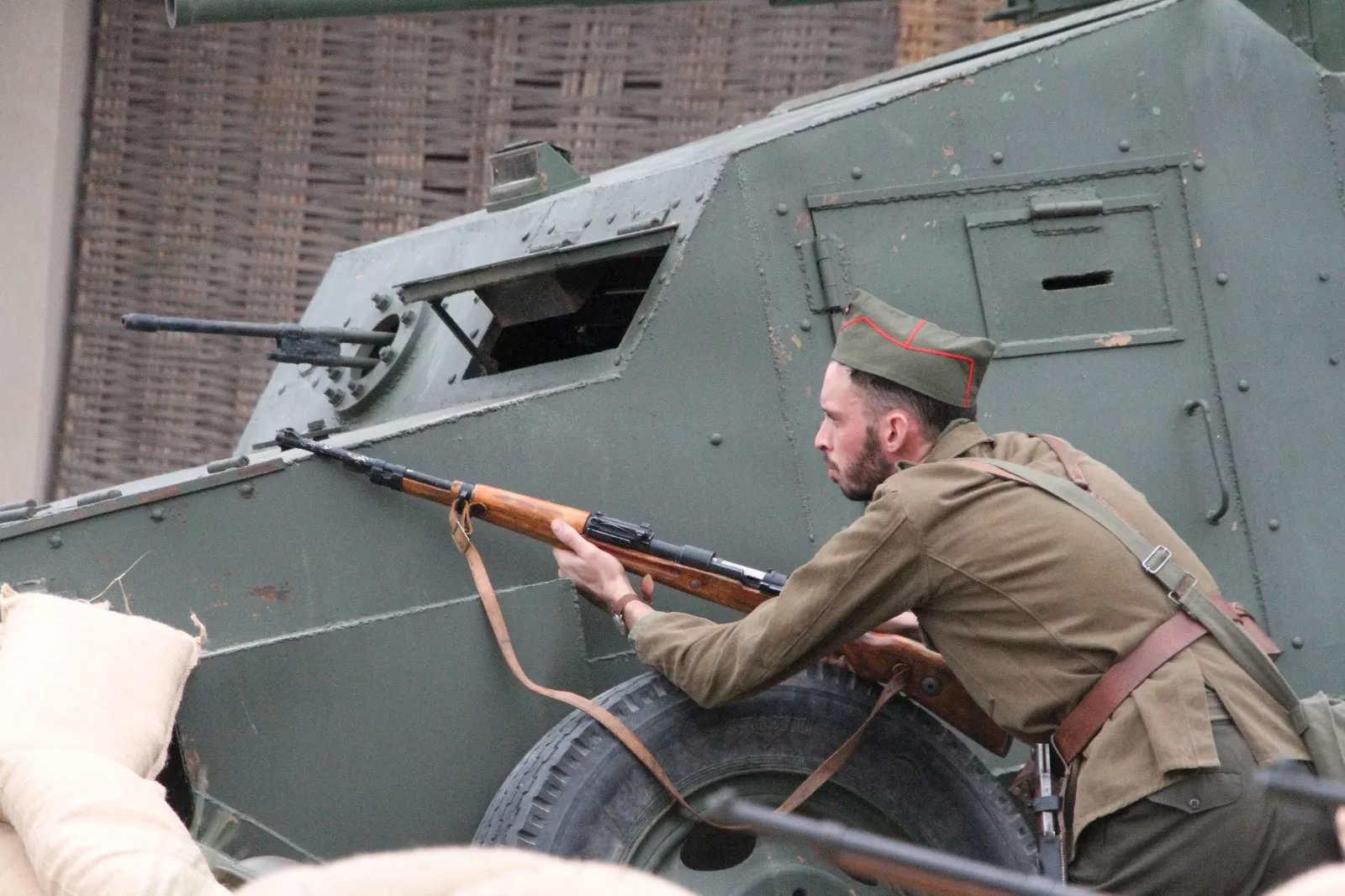 Recreación en Flix de la Batalla del Ebro. Foto Carlos Neofato