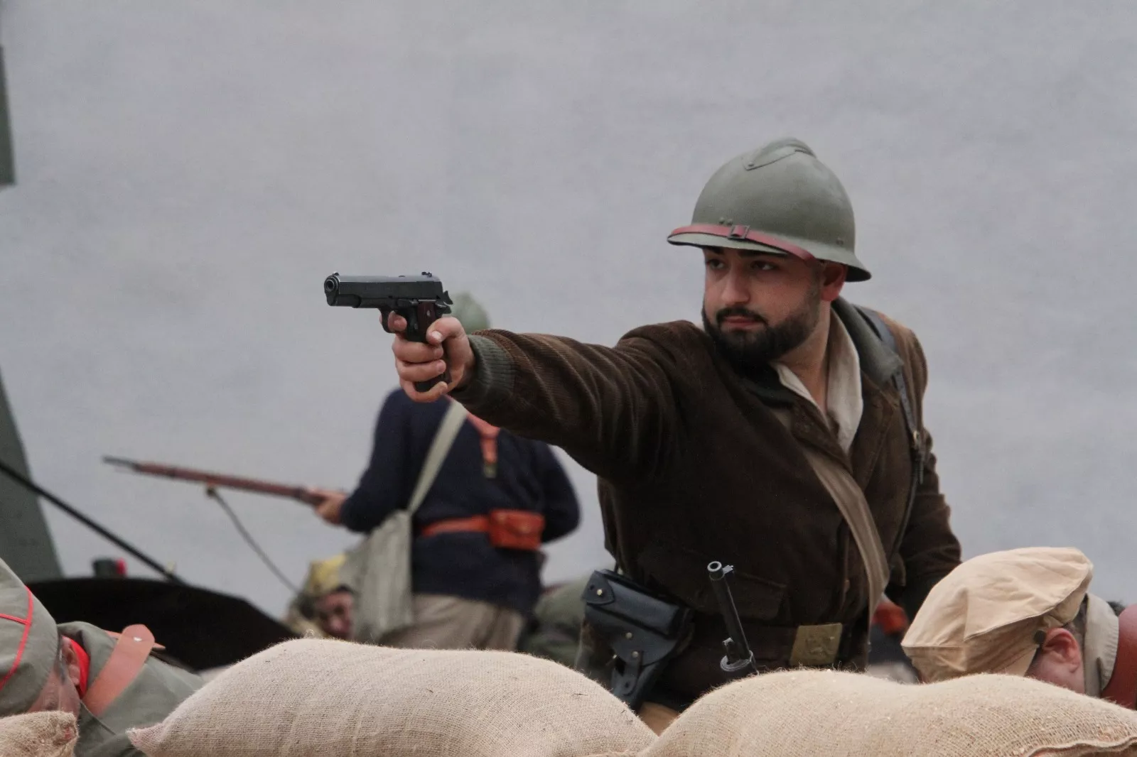 Recreación en Flix de la Batalla del Ebro. Foto Carlos Neofato