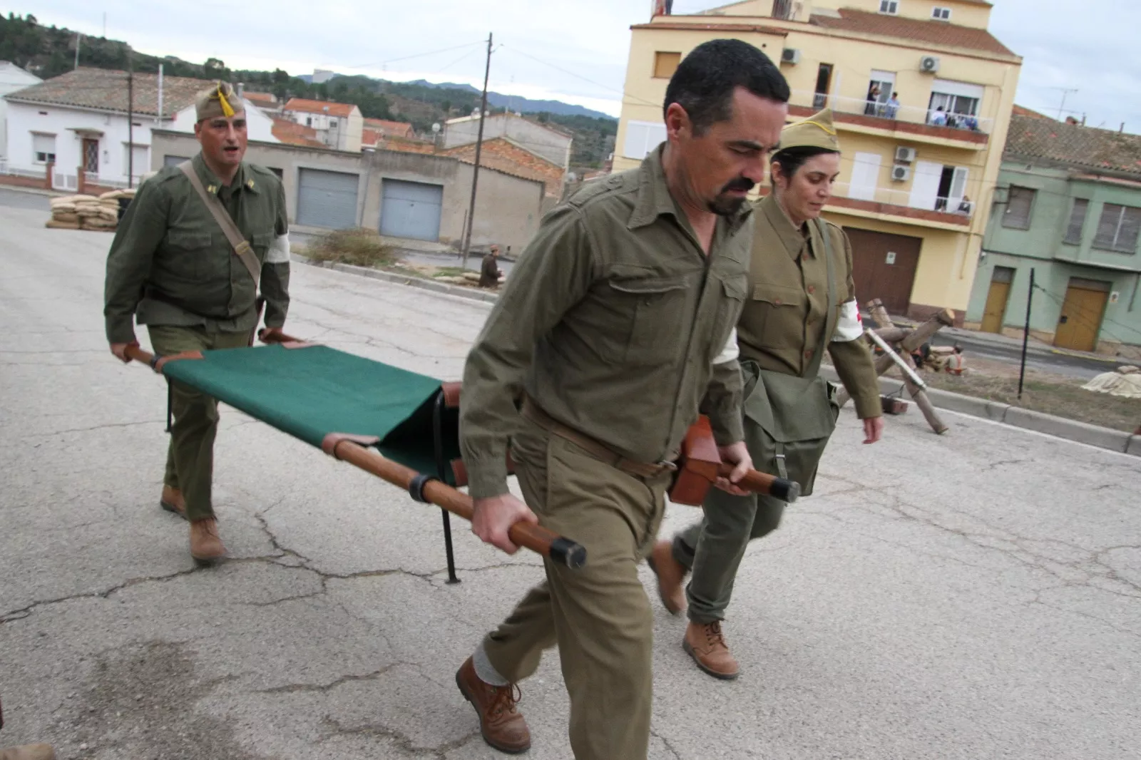 Recreación en Flix de la Batalla del Ebro. Foto Carlos Neofato