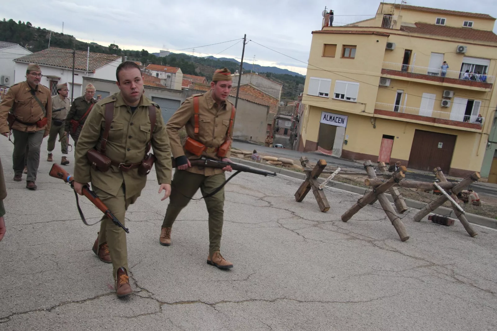 Recreación en Flix de la Batalla del Ebro. Foto Carlos Neofato