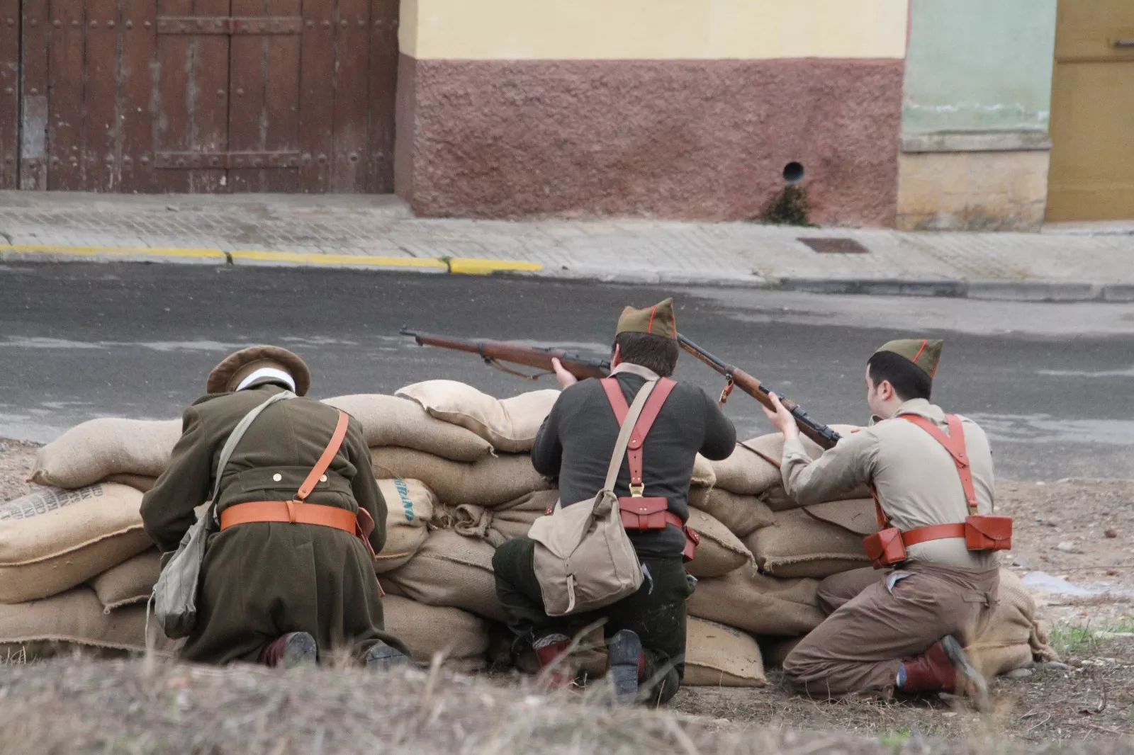 Recreación en Flix de la Batalla del Ebro. Foto Carlos Neofato