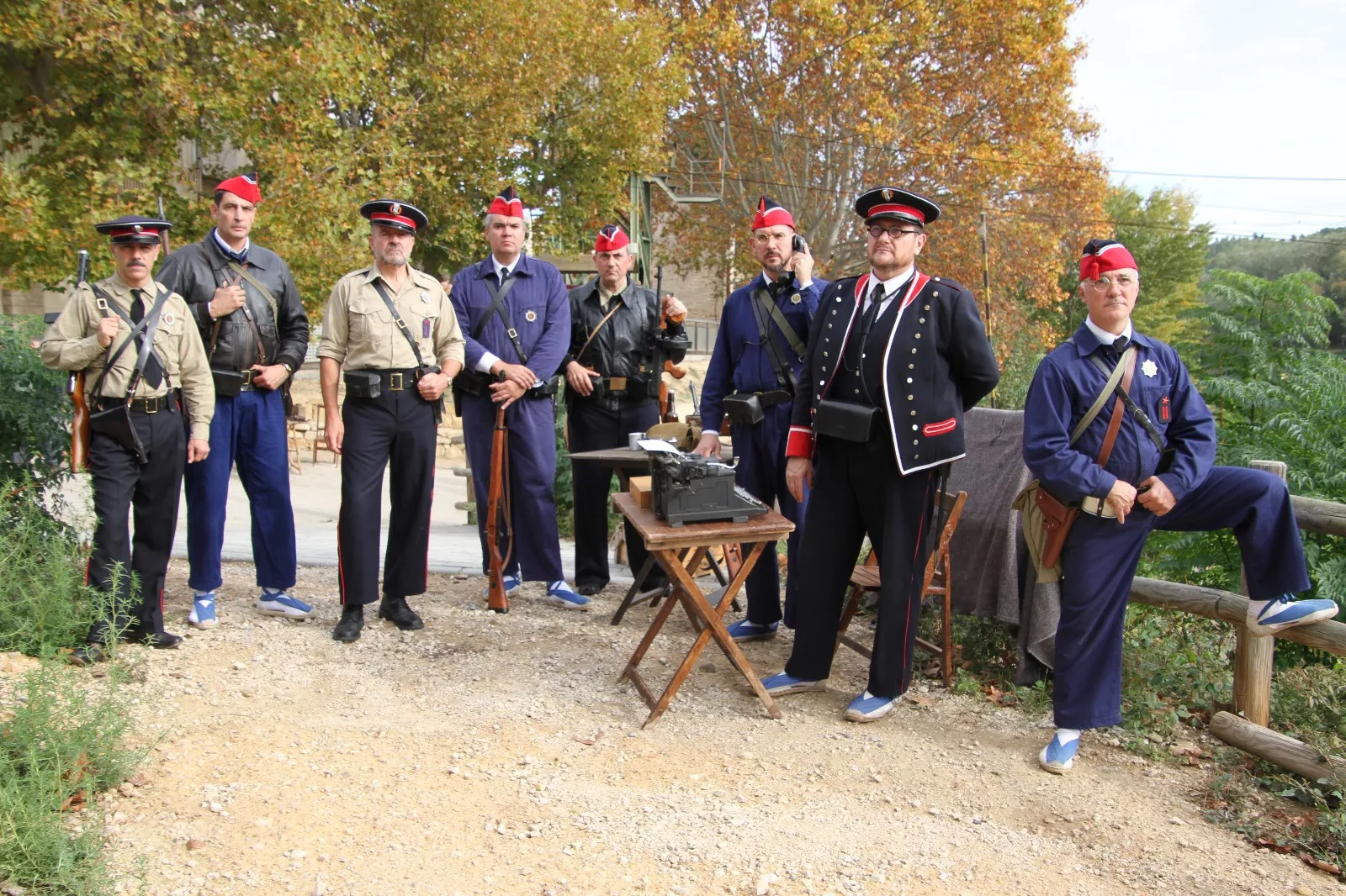Recreación en Flix de la Batalla del Ebro. Foto Carlos Neofato
