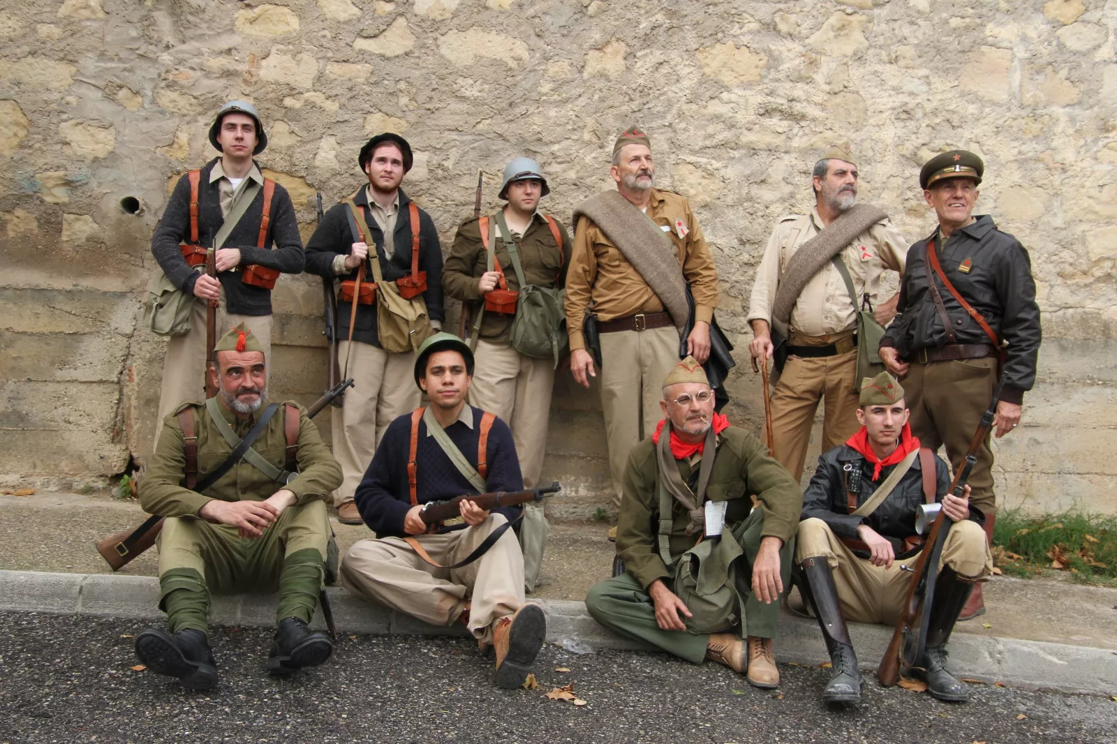 Recreación en Flix de la Batalla del Ebro. Foto Carlos Neofato