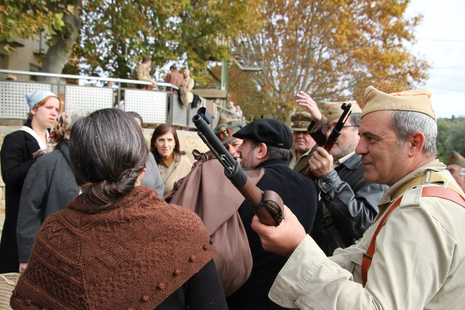 Recreación en Flix de la Batalla del Ebro. Foto Carlos Neofato