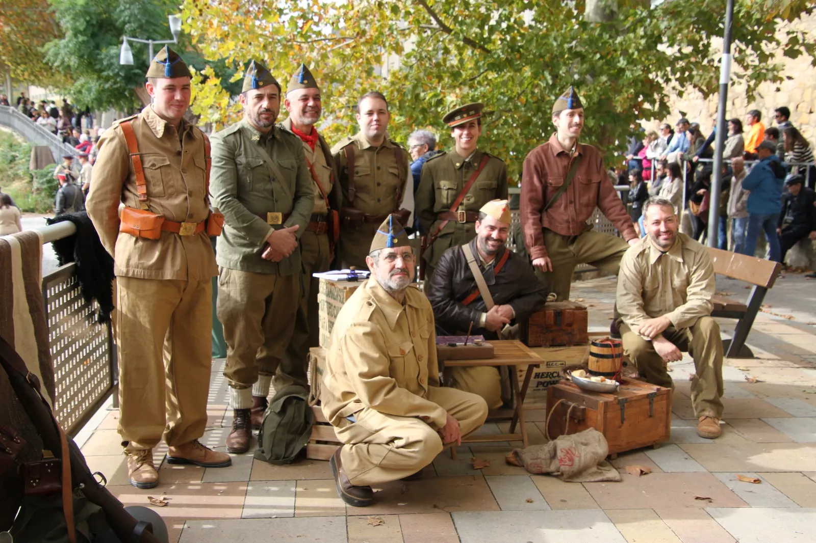 Recreación en Flix de la Batalla del Ebro. Foto Carlos Neofato