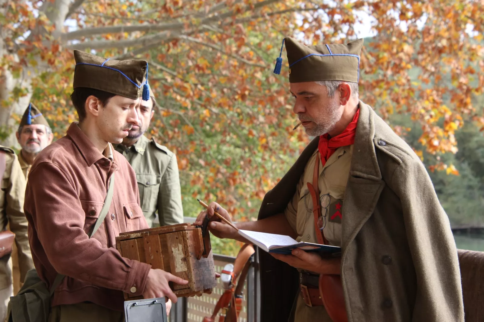 Recreación en Flix de la Batalla del Ebro. Foto Carlos Neofato