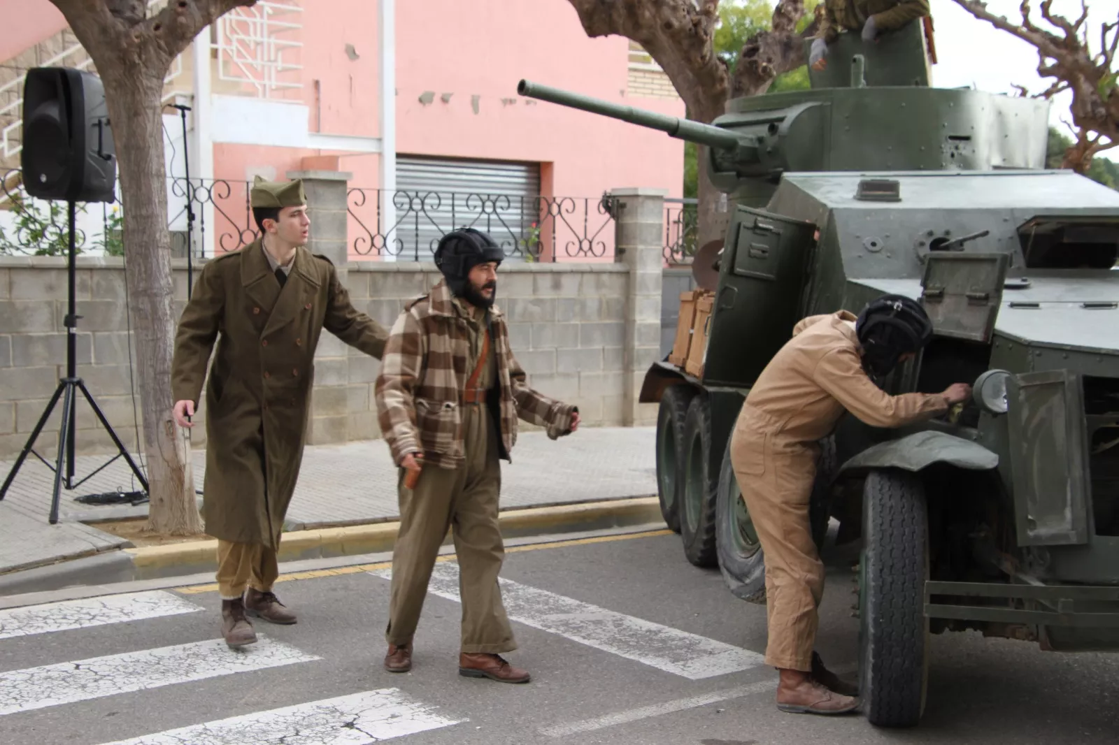 Recreación en Flix de la Batalla del Ebro. Foto Carlos Neofato
