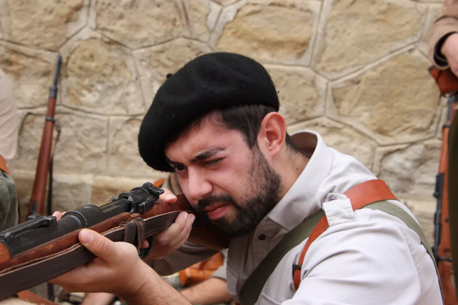 Recreación en Flix de la Batalla del Ebro. Foto Carlos Neofato