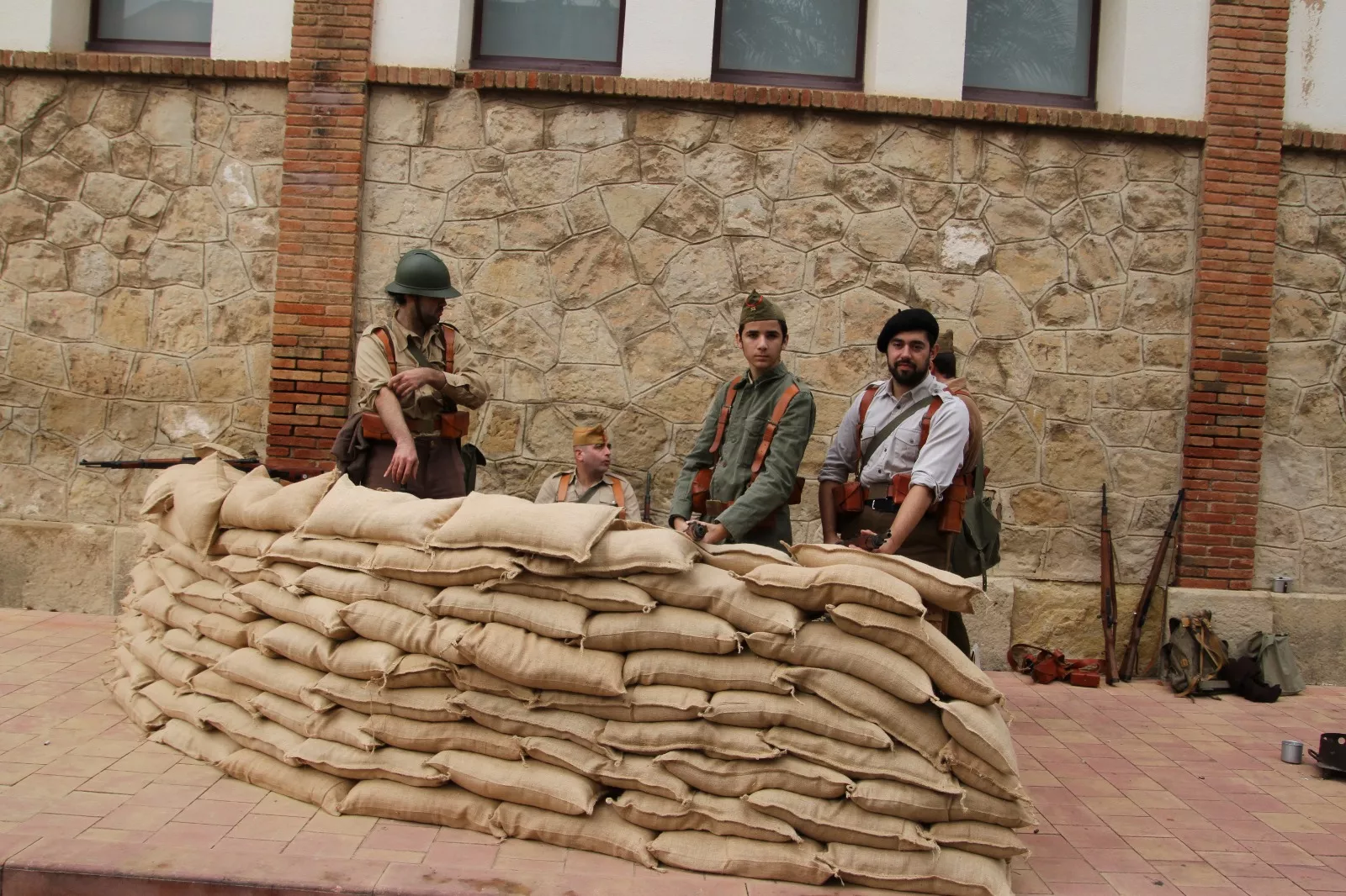 Recreación en Flix de la Batalla del Ebro. Foto Carlos Neofato