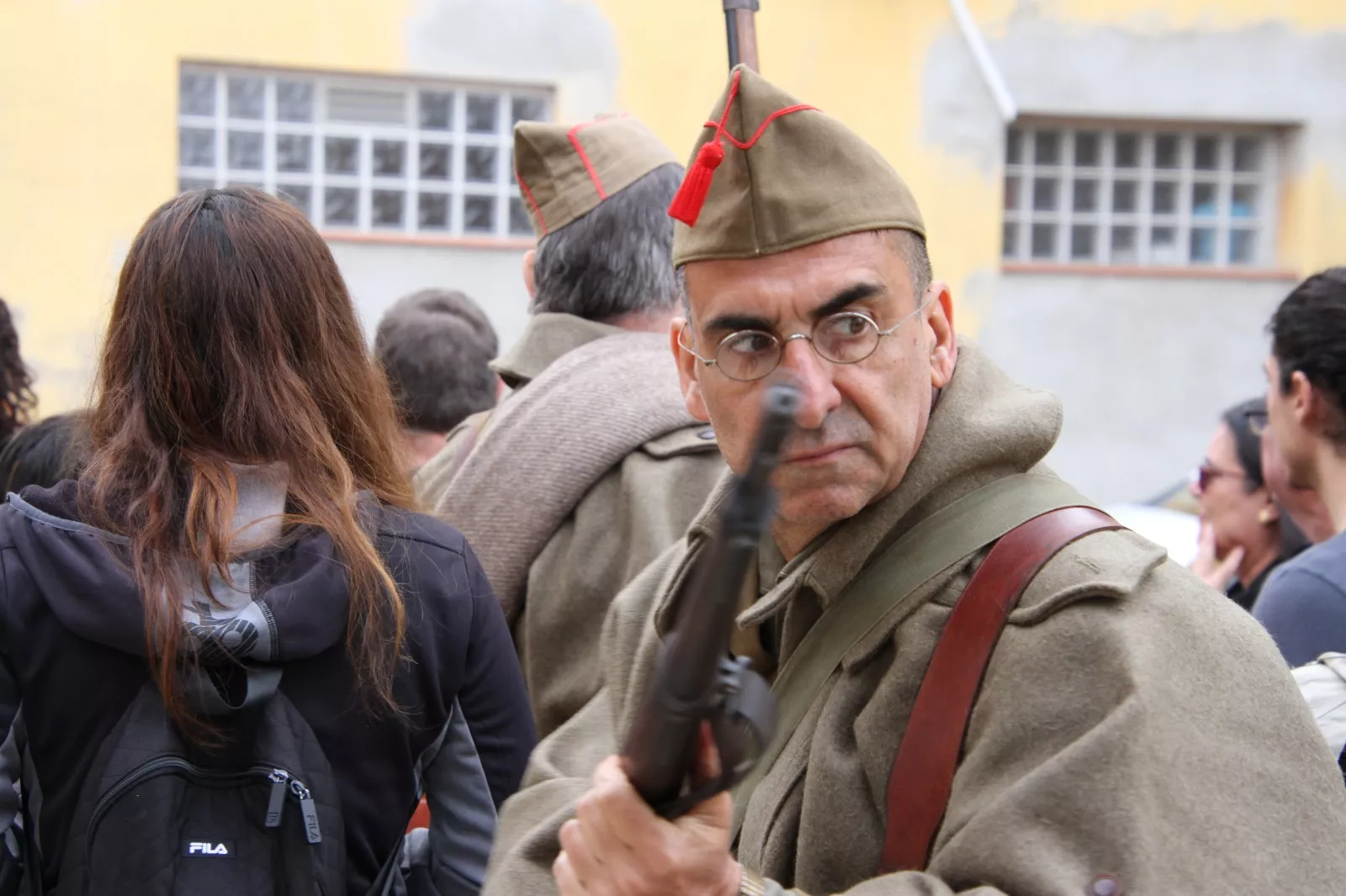 Recreación en Flix de la Batalla del Ebro. Foto Carlos Neofato