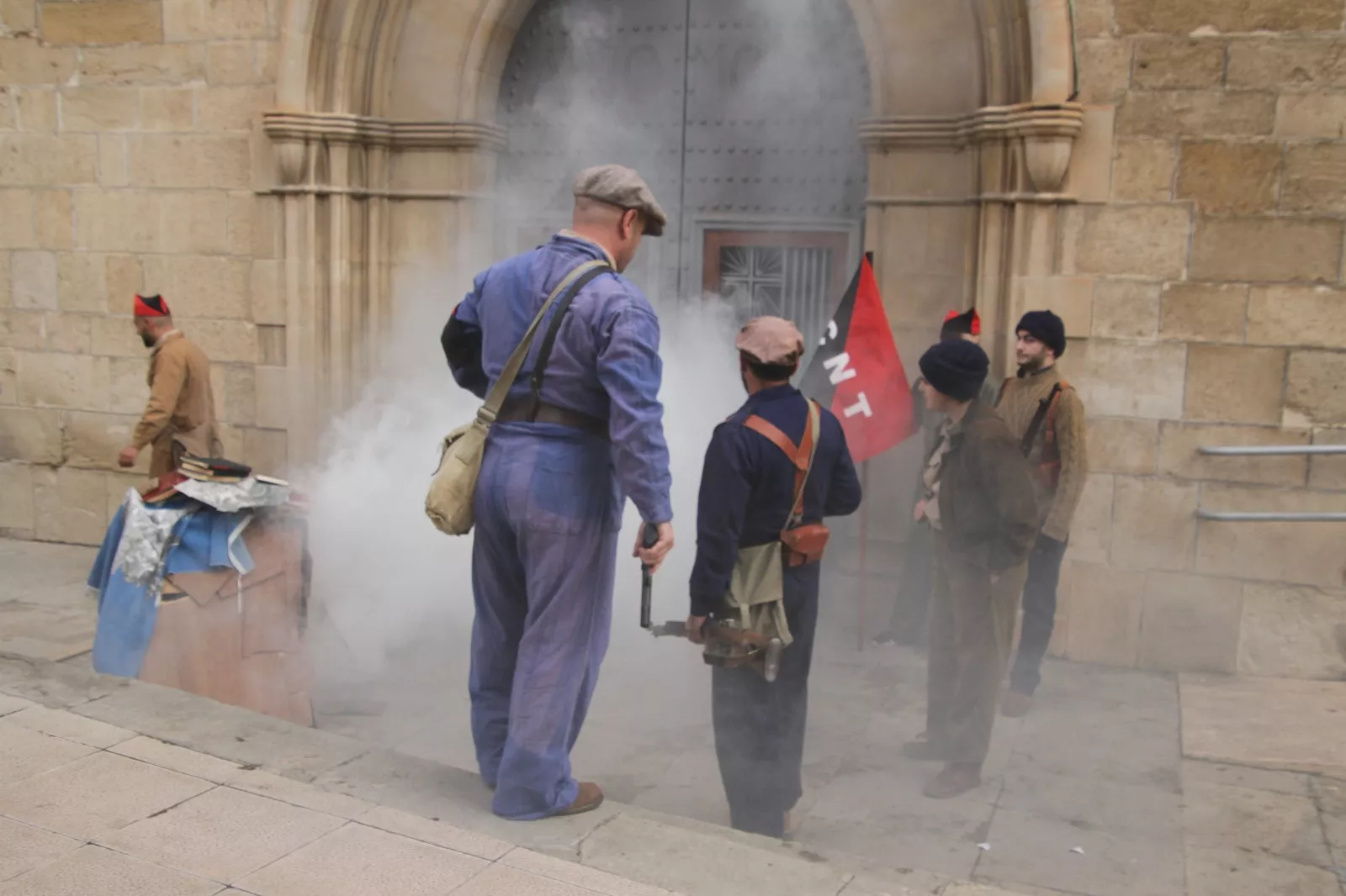 Recreación en Flix de la Batalla del Ebro. Foto Carlos Neofato