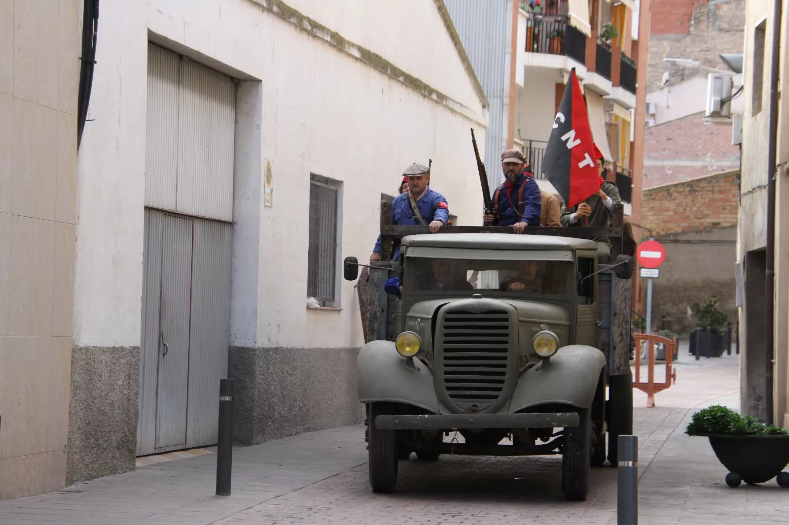 Recreación en Flix de la Batalla del Ebro. Foto Carlos Neofato
