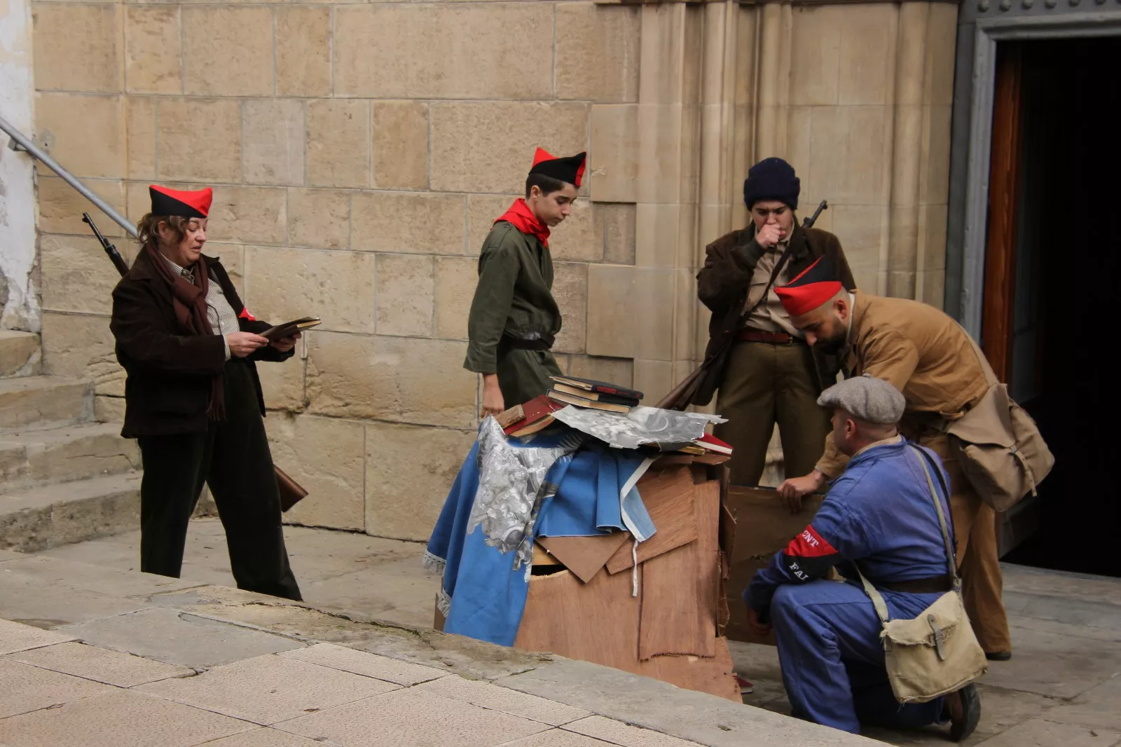 Recreación en Flix de la Batalla del Ebro. Foto Carlos Neofato