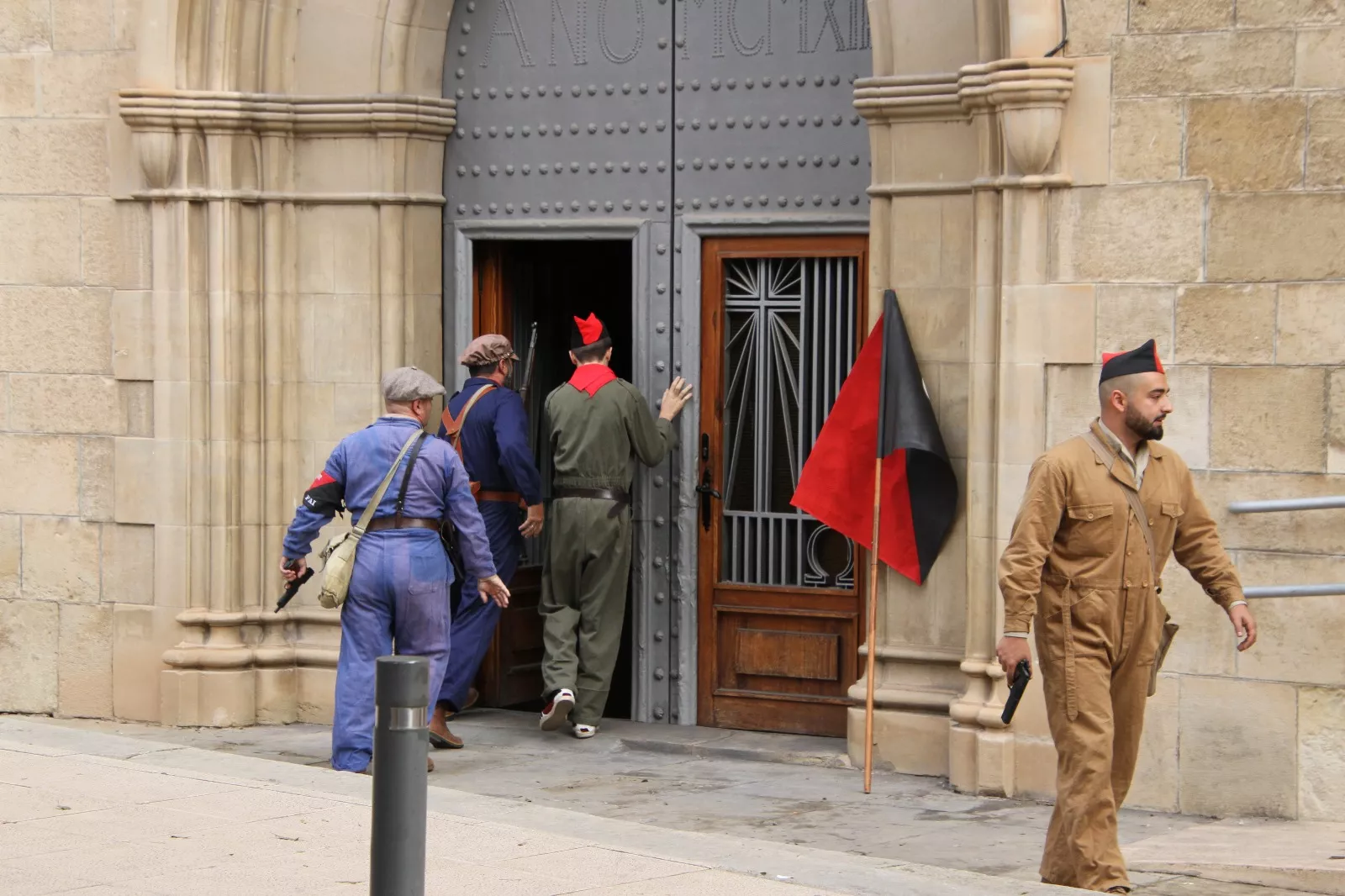 Recreación en Flix de la Batalla del Ebro. Foto Carlos Neofato