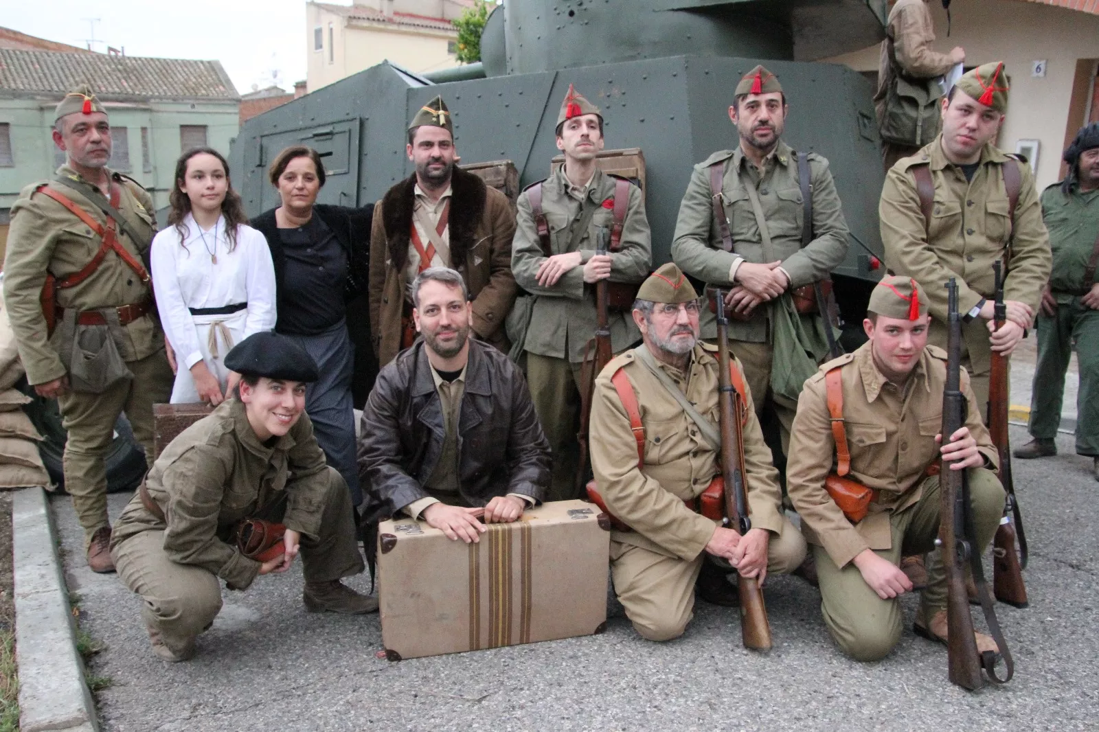 Recreación en Flix de la Batalla del Ebro. Foto Carlos Neofato