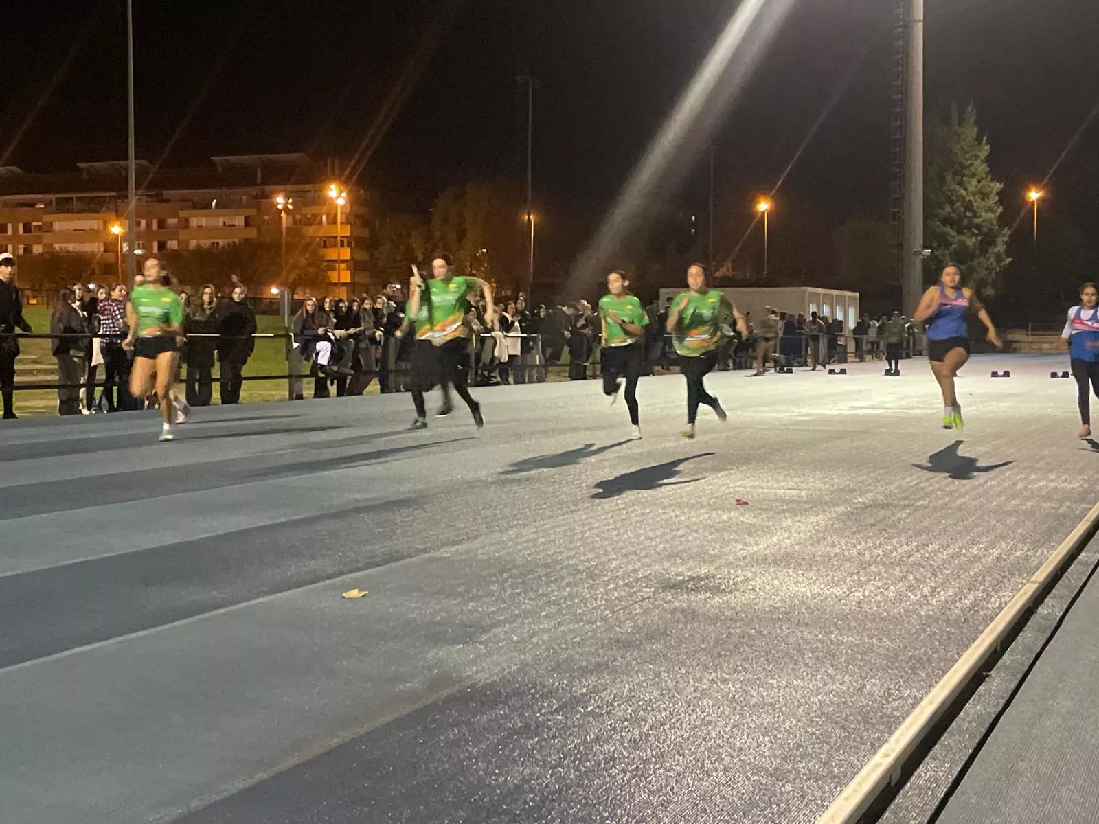 Imagen de una de las carreras del sábado.