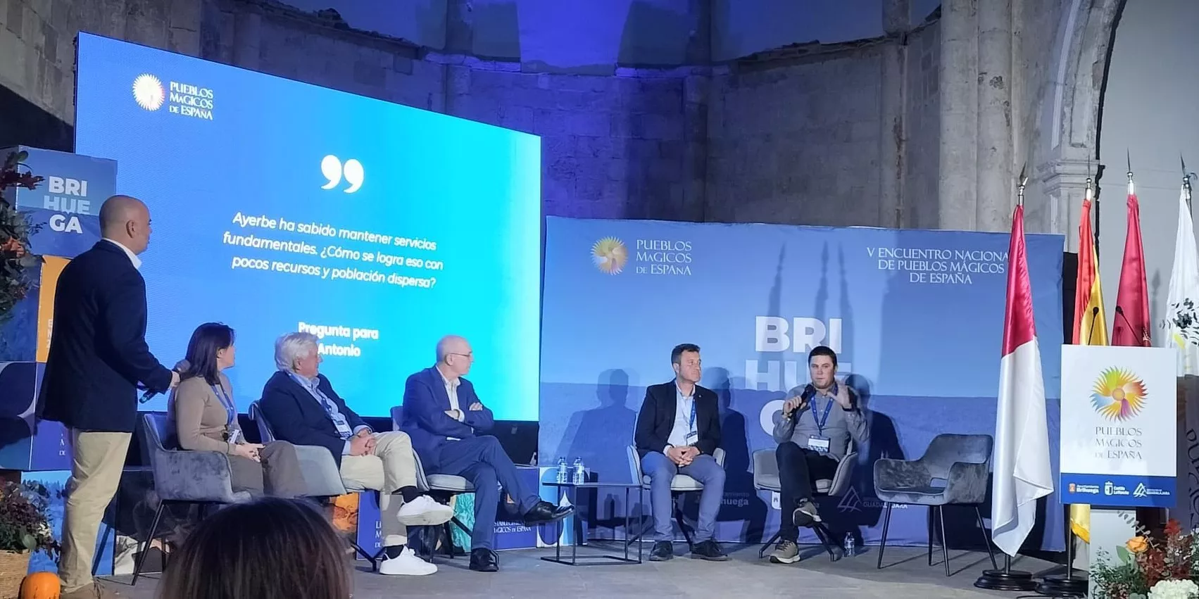 Participación este pasado fin de semana del alcalde de Ayerbe, Antonio Biescas, en el Encuentro de Pueblos Mágicos de España. 