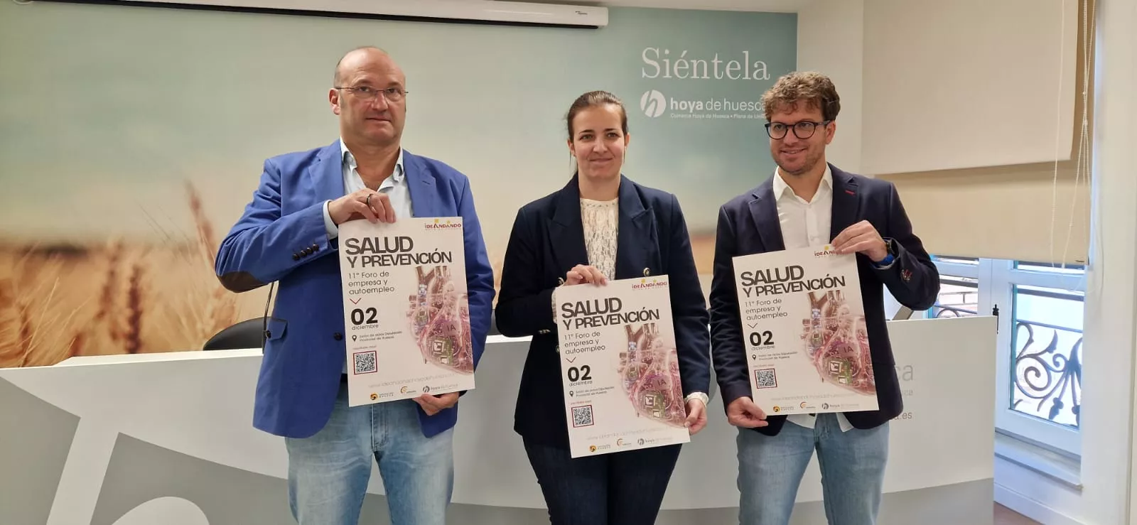 Miguel Ángel Torres, Mónica Soler y Chema Paraled, presentando Ideandando. Foto Myriam Martínez