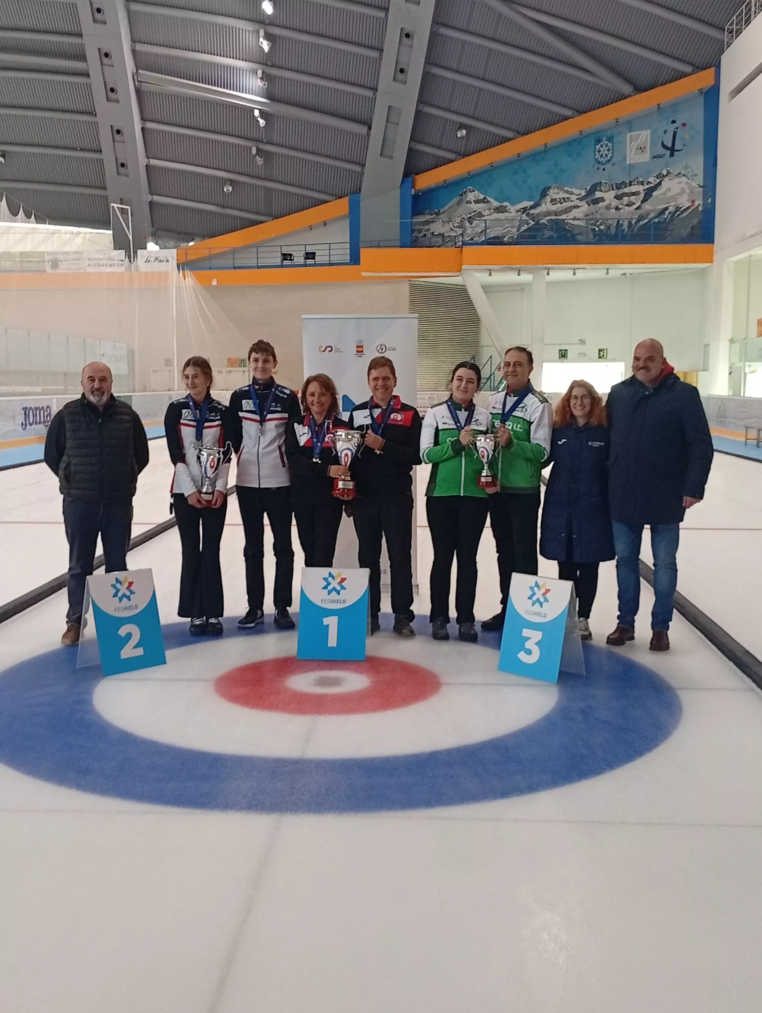 Podio final del campeonato.