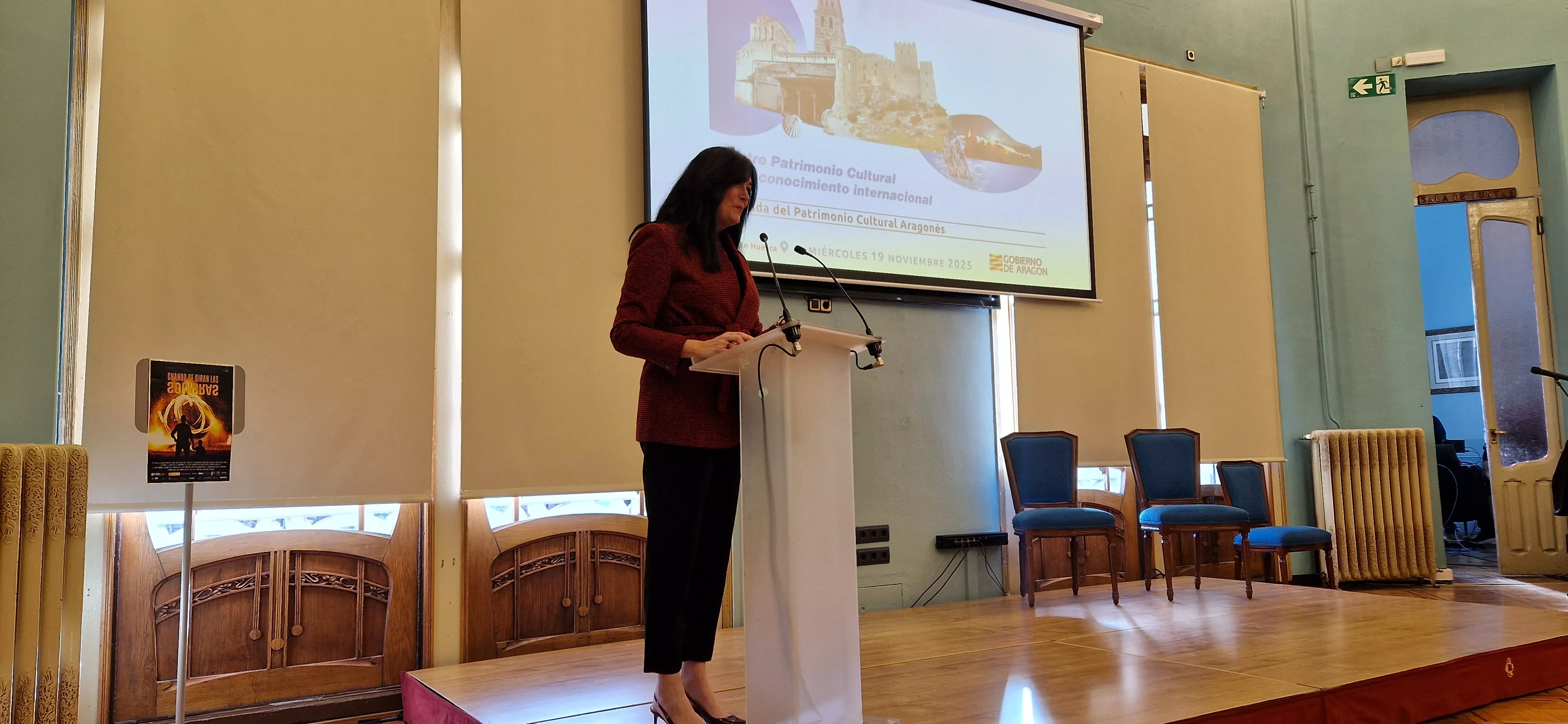 Lorena Orduna. II Jornadas de Patrimonio Cultural Aragonés celebradas en Huesca. Foto Myriam Martínez