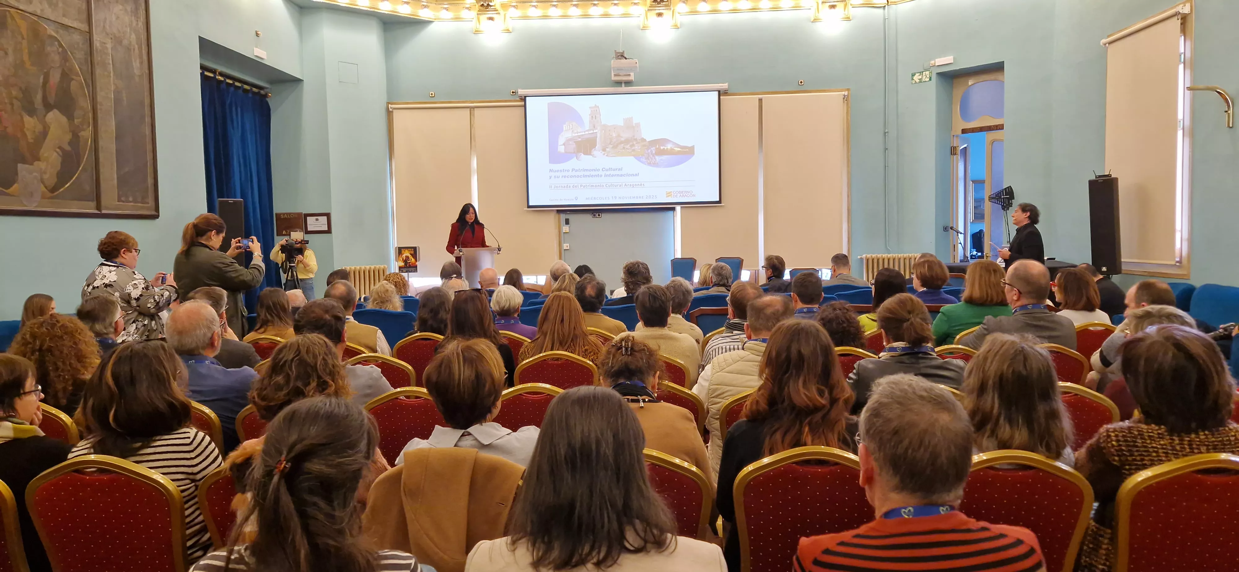 Lorena Orduna. II Jornadas de Patrimonio Cultural Aragonés celebradas en Huesca. Foto Myriam Martínez