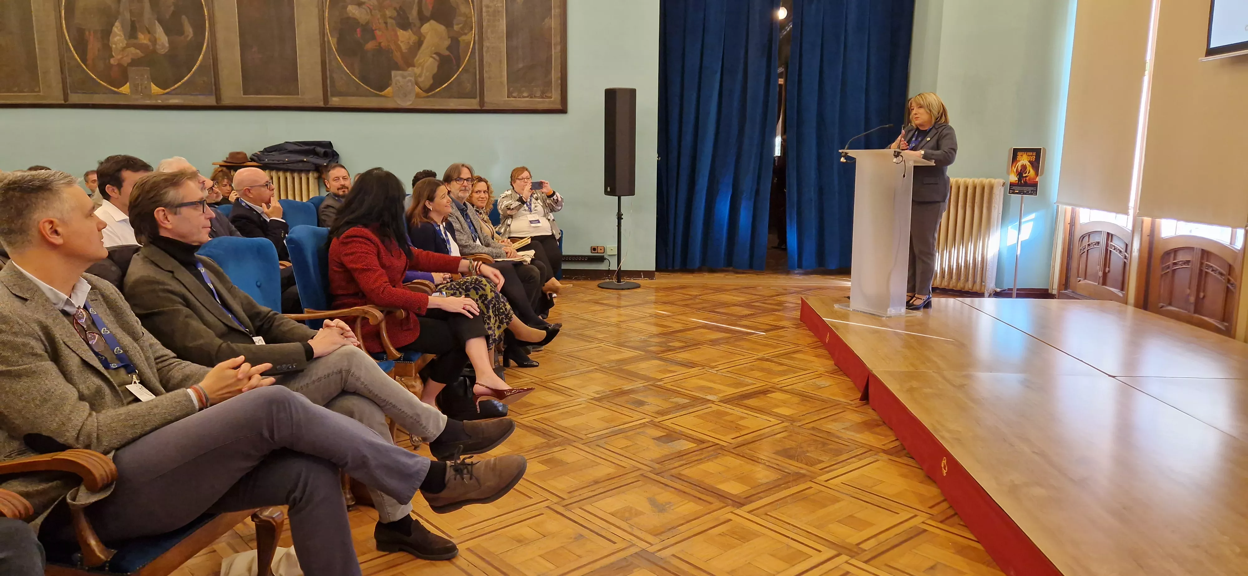 Tomasa Hernández. II Jornadas de Patrimonio Cultural Aragonés celebradas en Huesca. Foto Myriam Martínez