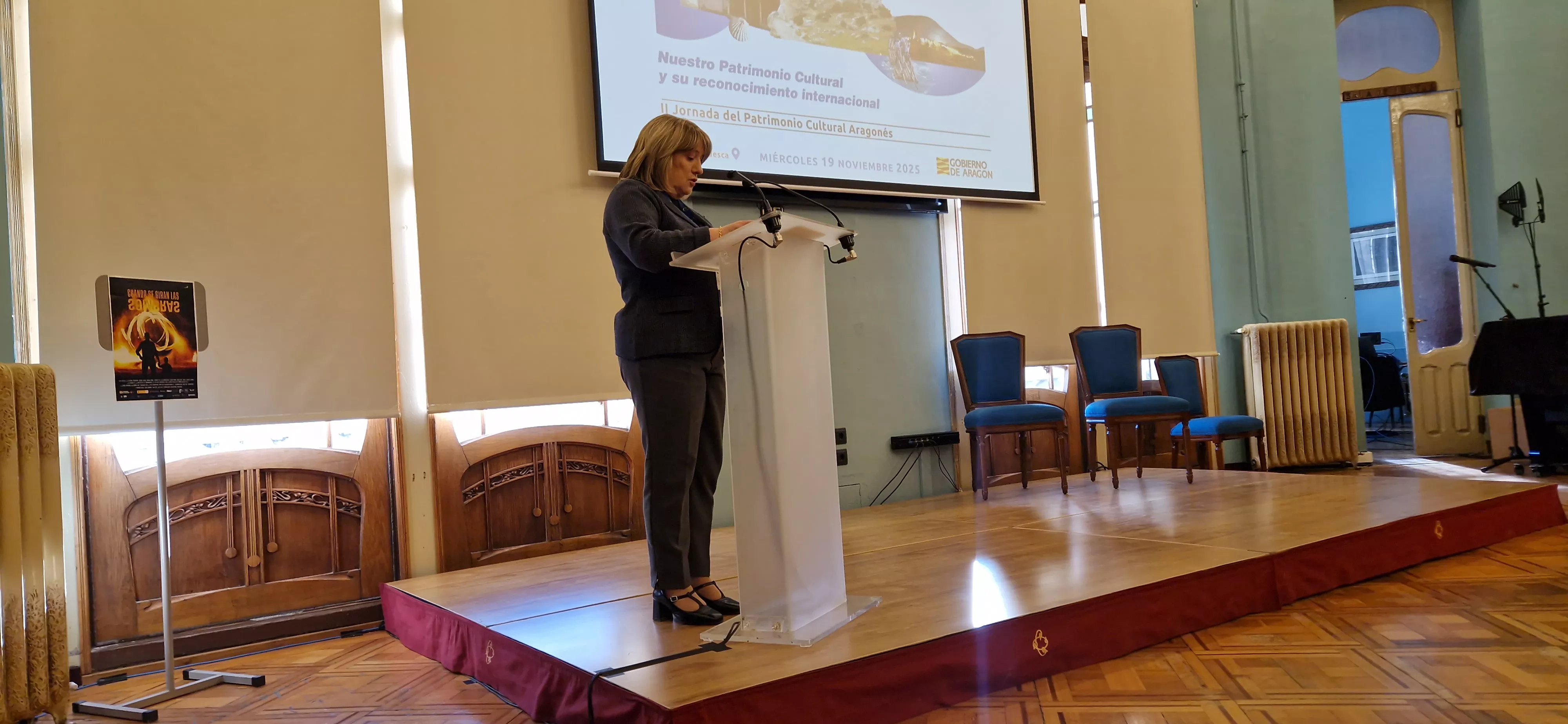 Tomasa Hernández. II Jornadas de Patrimonio Cultural Aragonés celebradas en Huesca. Foto Myriam Martínez