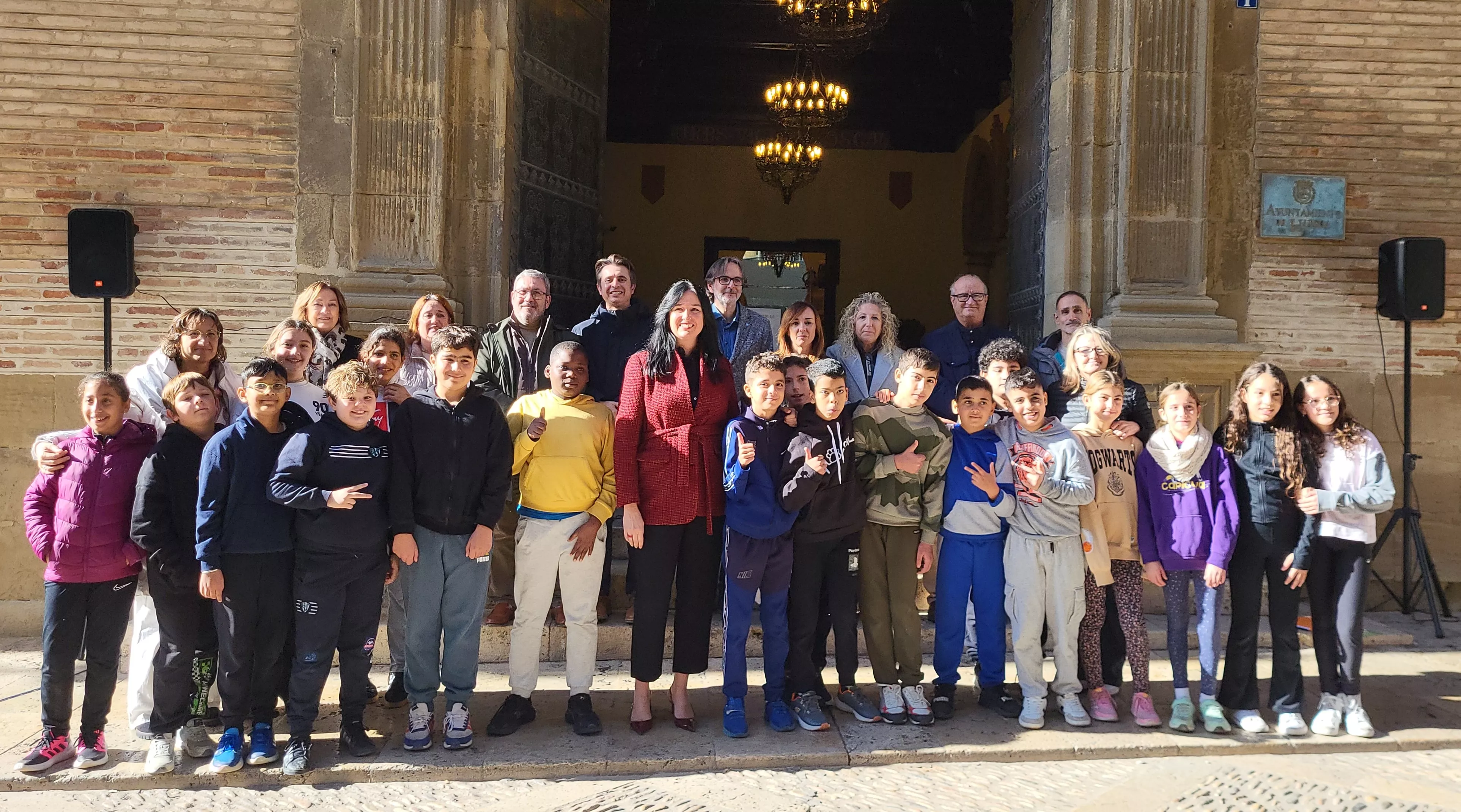 Celebración en Huesca del Día Internacional de los Derechos de la Infancia. Foto Mercedes Manterola