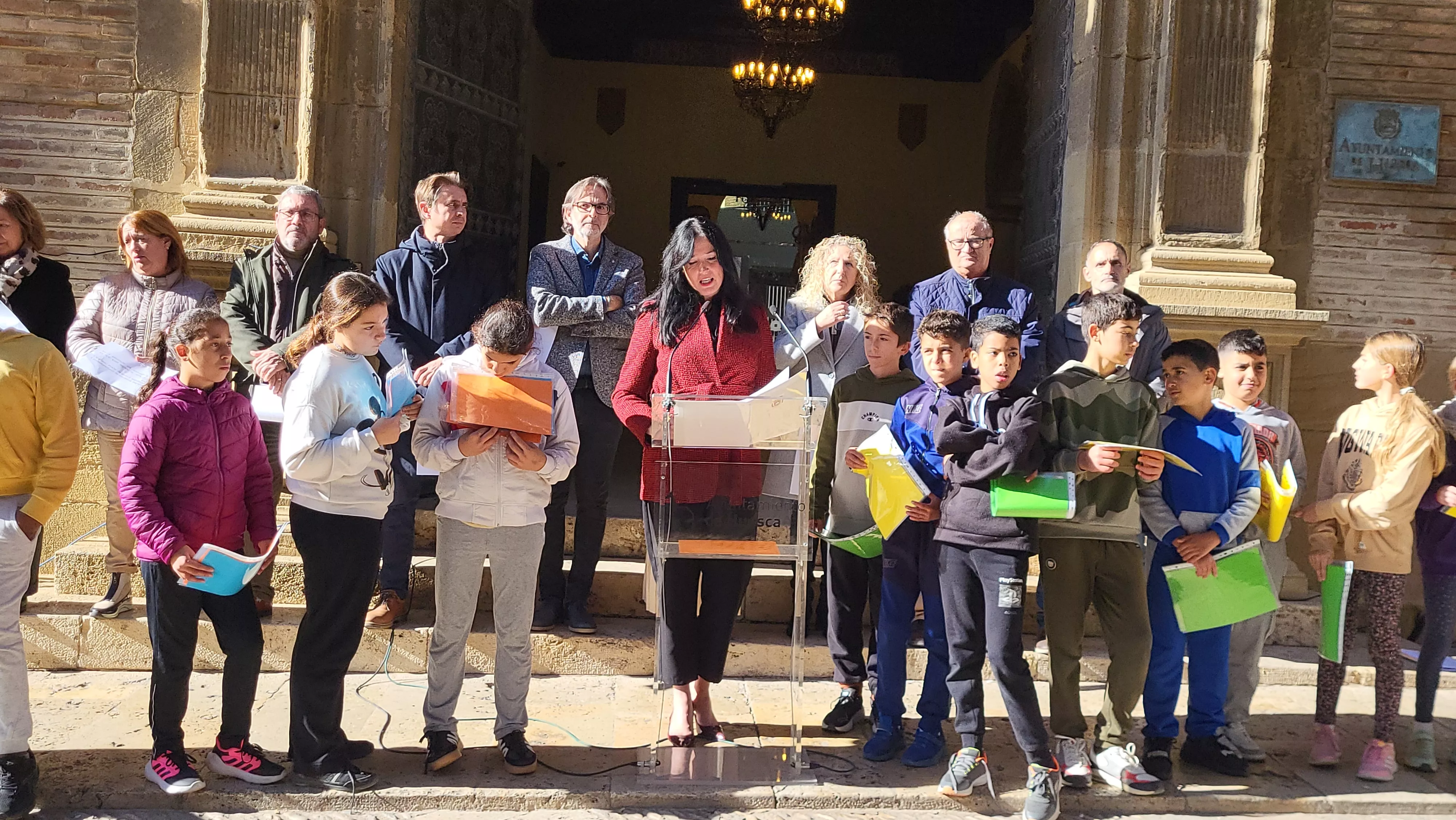 Celebración en Huesca del Día Internacional de los Derechos de la Infancia. Foto Mercedes Manterola