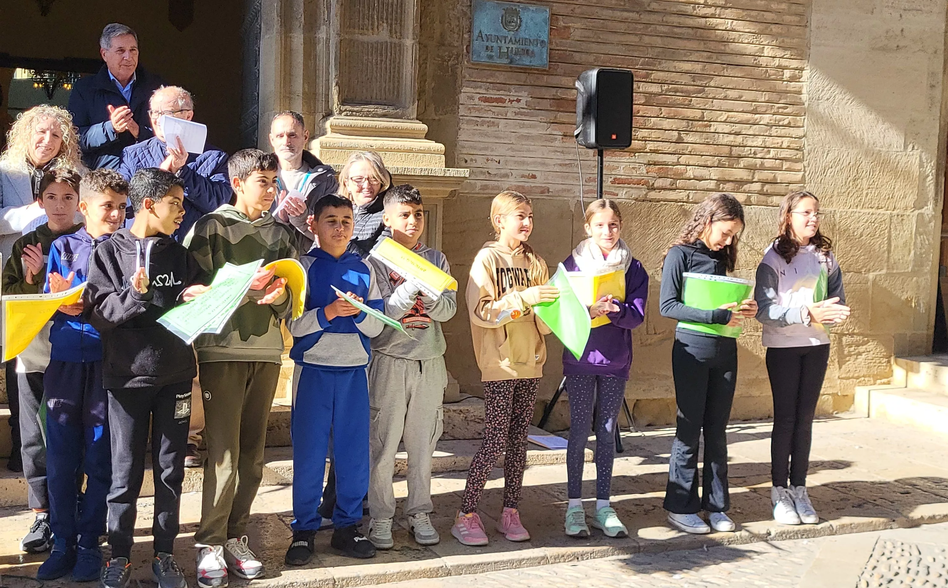 Celebración en Huesca del Día Internacional de los Derechos de la Infancia. Foto Mercedes Manterola