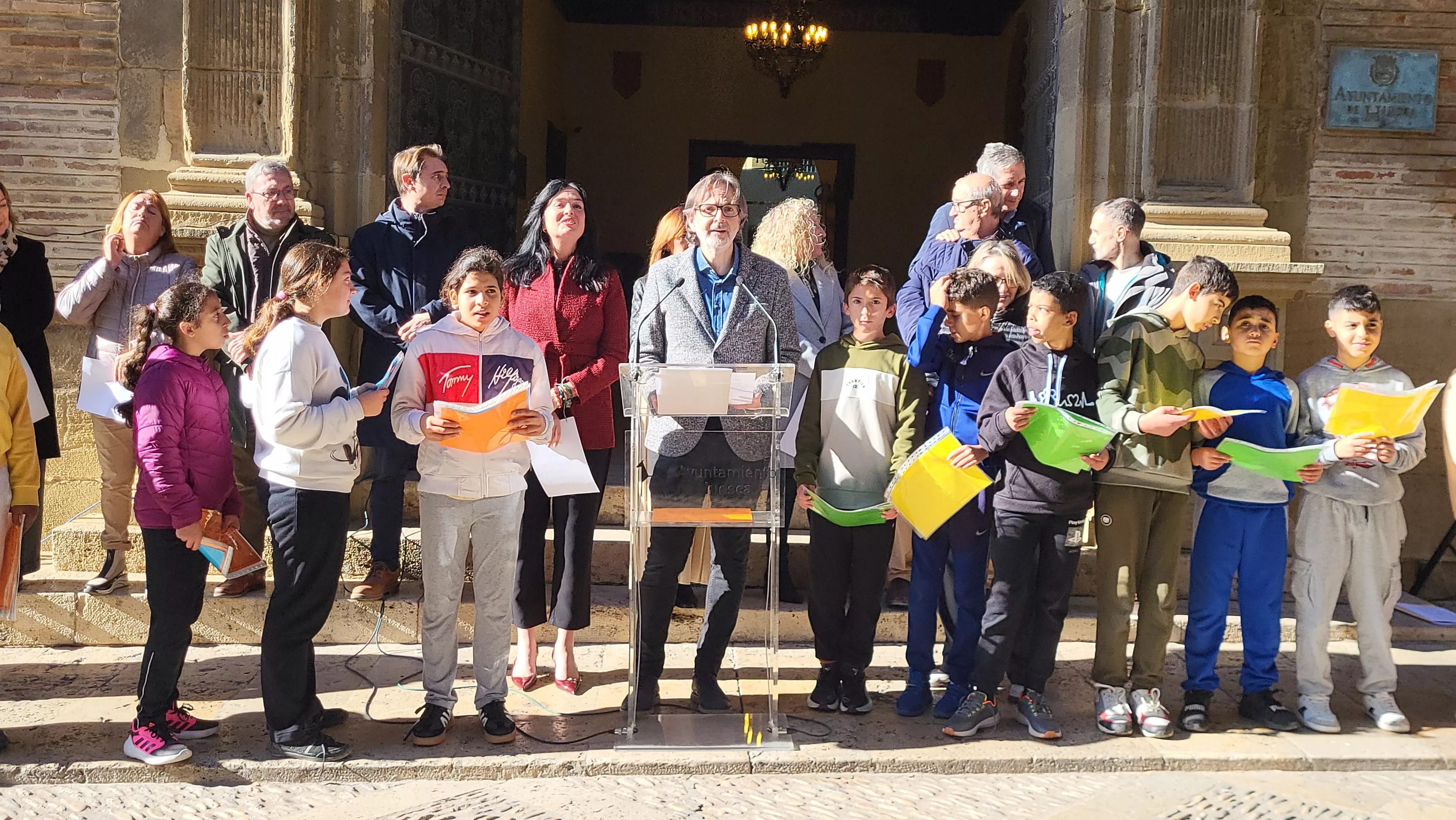 Celebración en Huesca del Día Internacional de los Derechos de la Infancia. Foto Mercedes Manterola