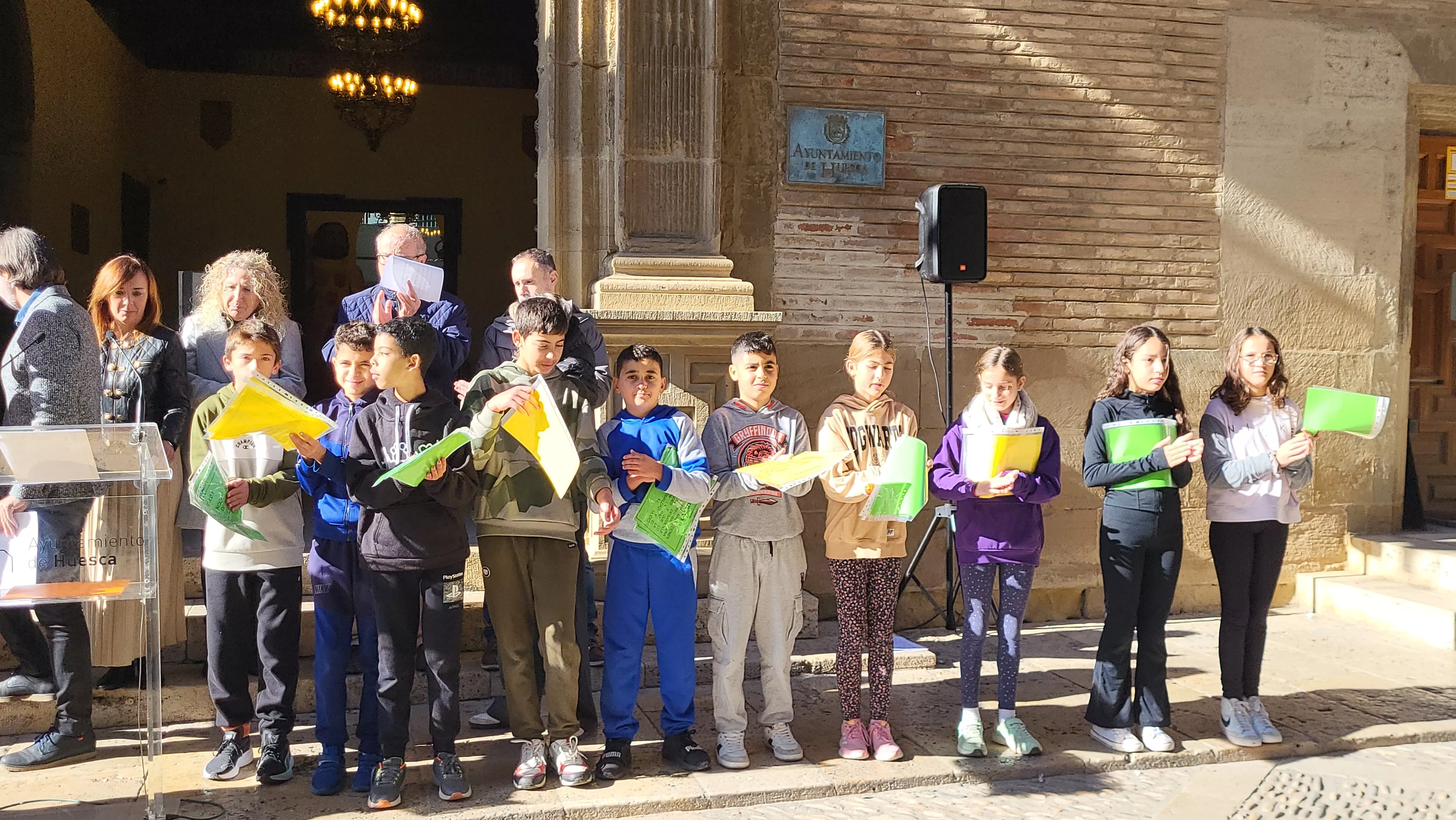 Celebración en Huesca del Día Internacional de los Derechos de la Infancia. Foto Mercedes Manterola