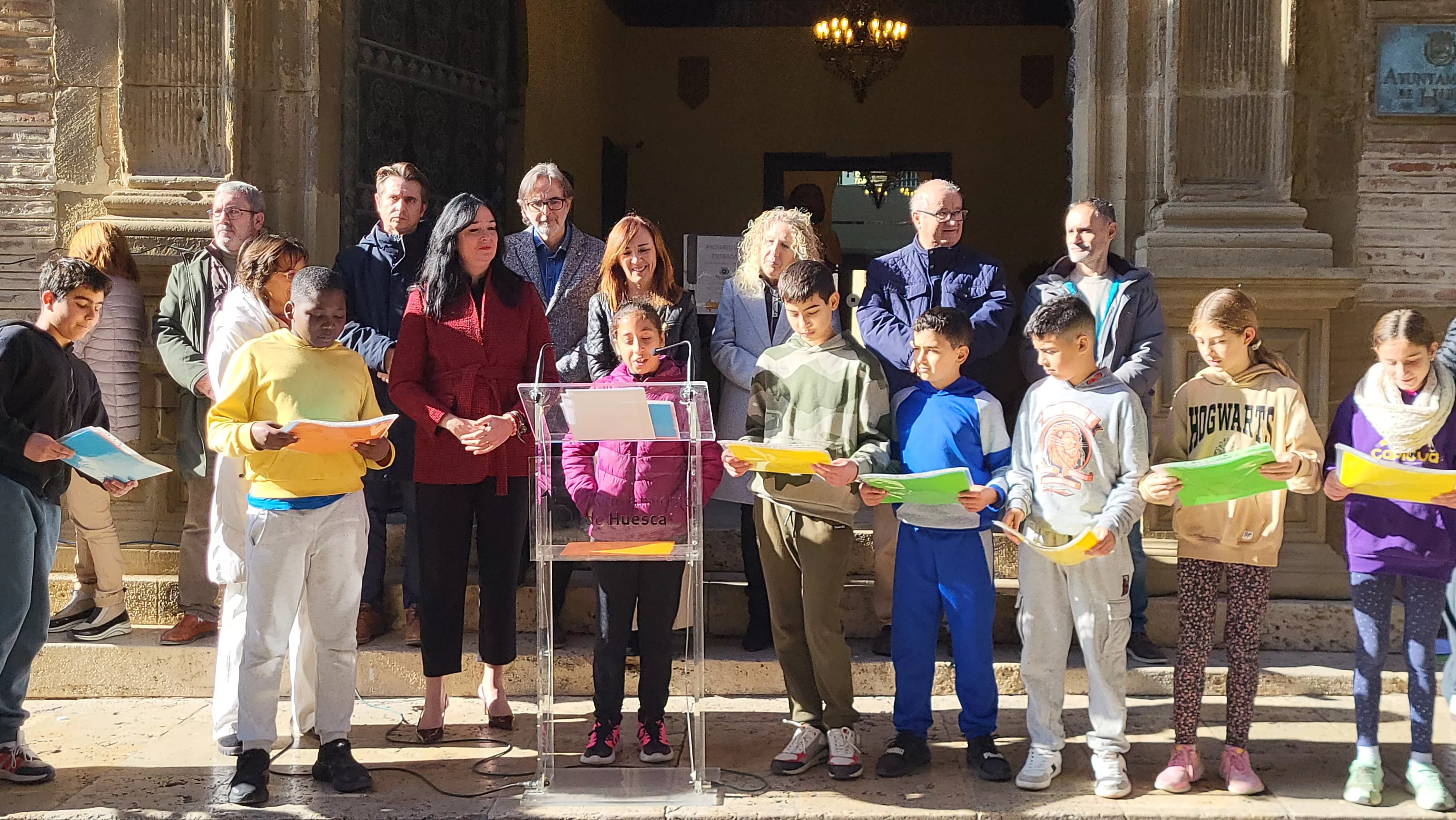 Celebración en Huesca del Día Internacional de los Derechos de la Infancia. Foto Mercedes Manterola