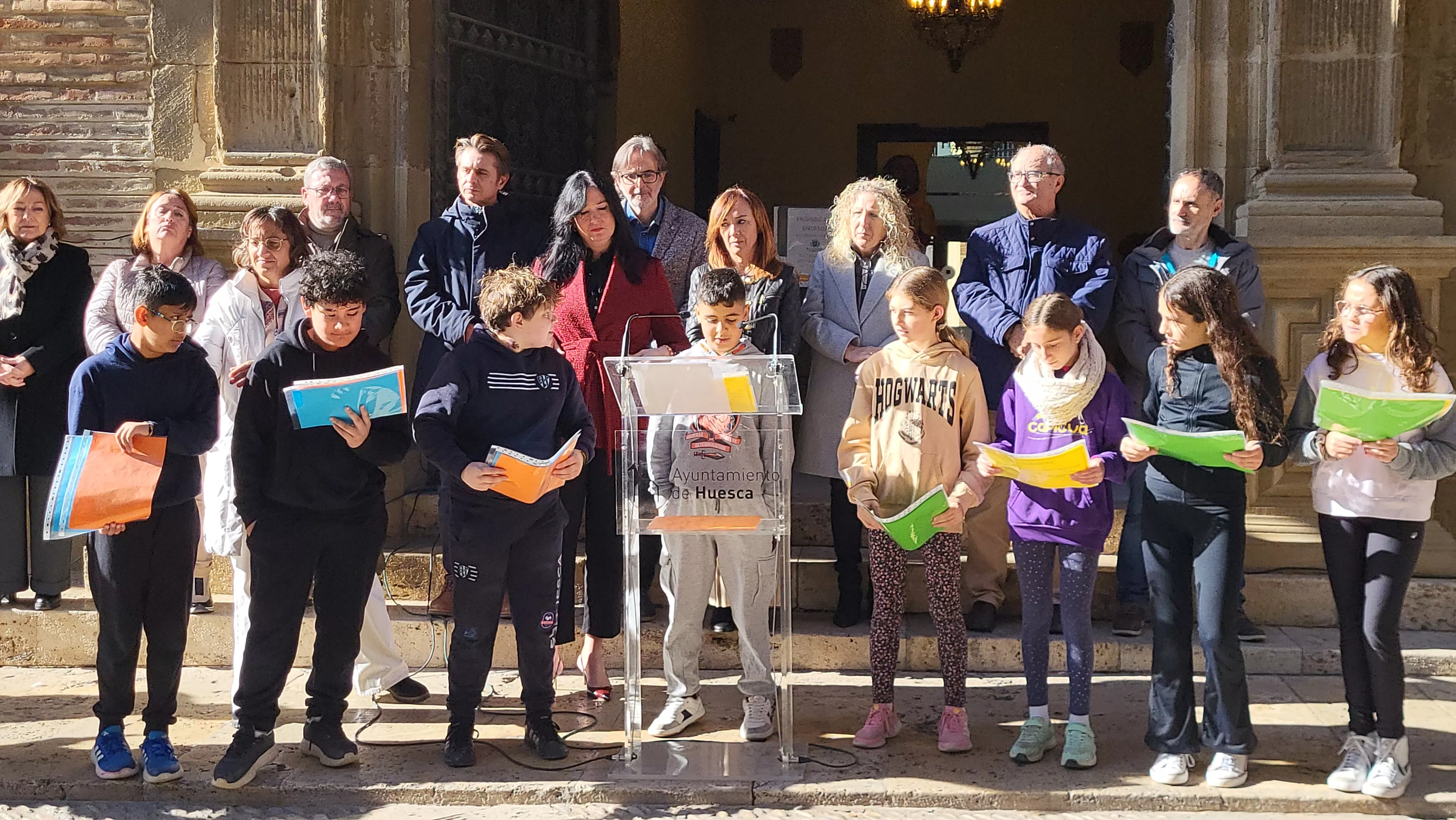 Celebración en Huesca del Día Internacional de los Derechos de la Infancia. Foto Mercedes Manterola