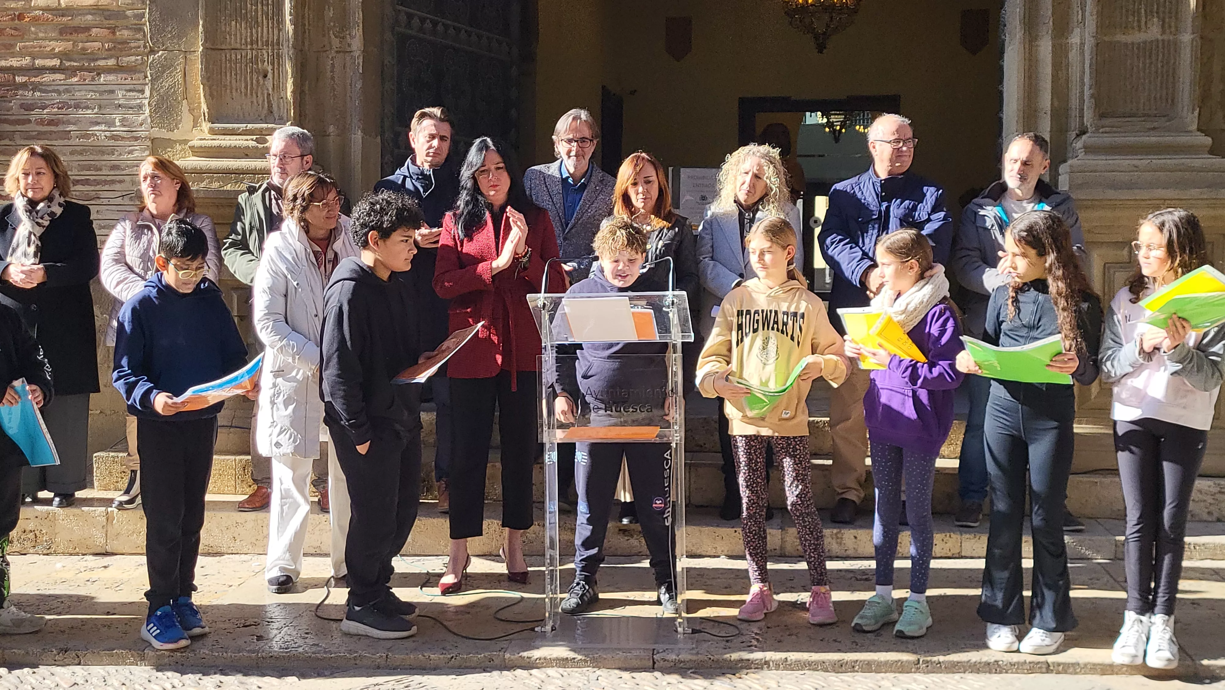 Celebración en Huesca del Día Internacional de los Derechos de la Infancia. Foto Mercedes Manterola