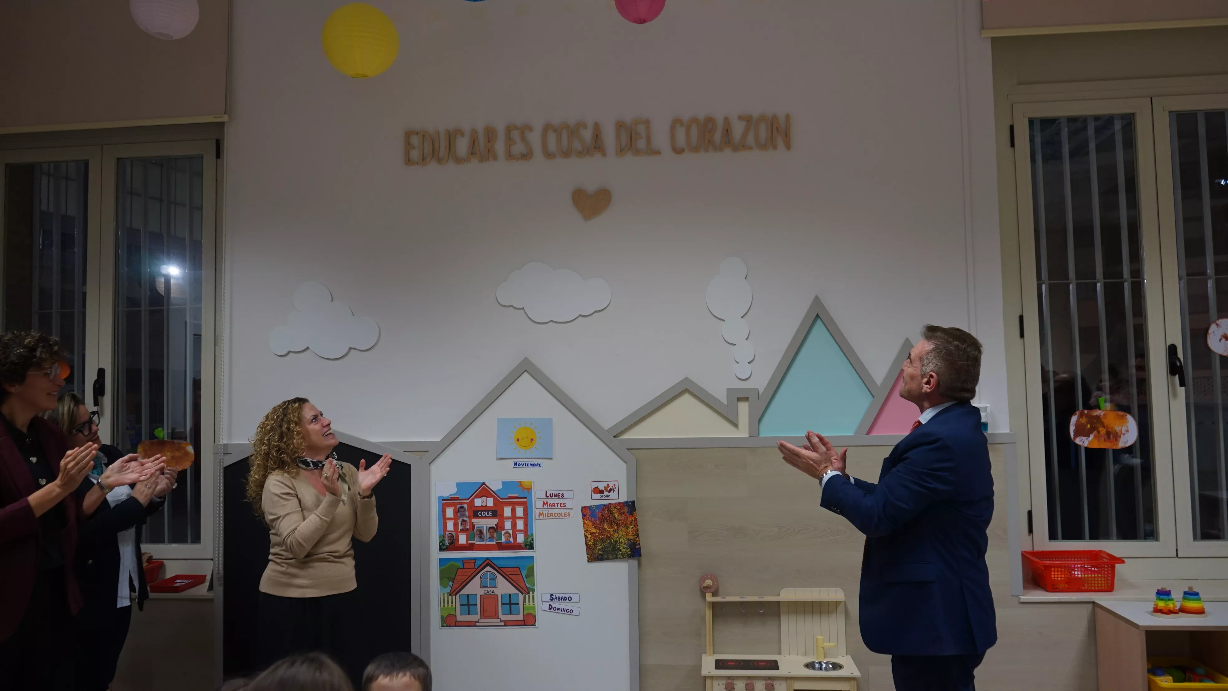 Acto de inauguración del aula de 2 años de Salesianos Huesca.  Foto Estela Soler Olivar