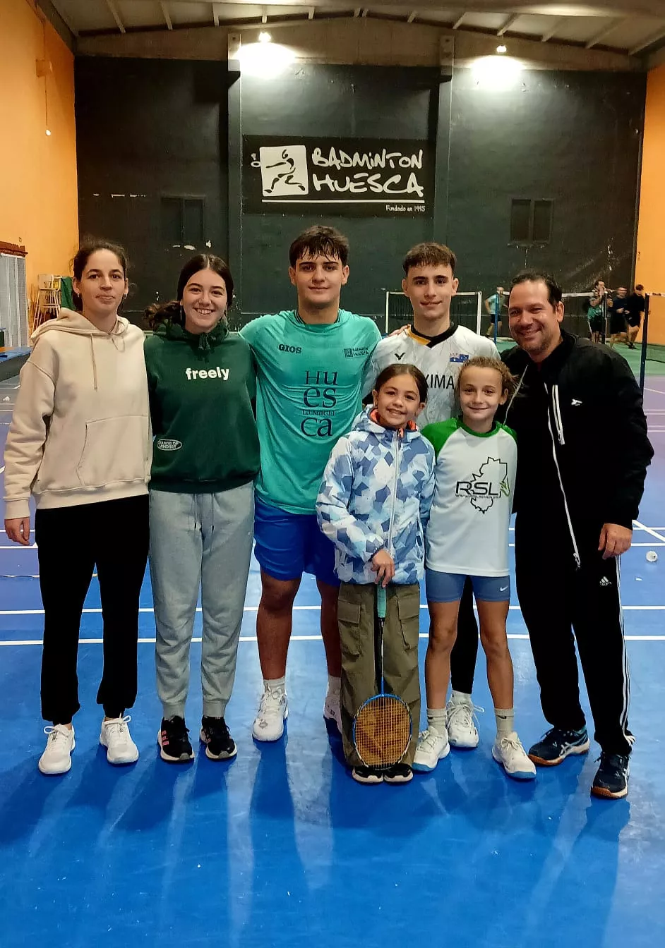 Jugadores y técnicos del Huesca La Magia en Huelva