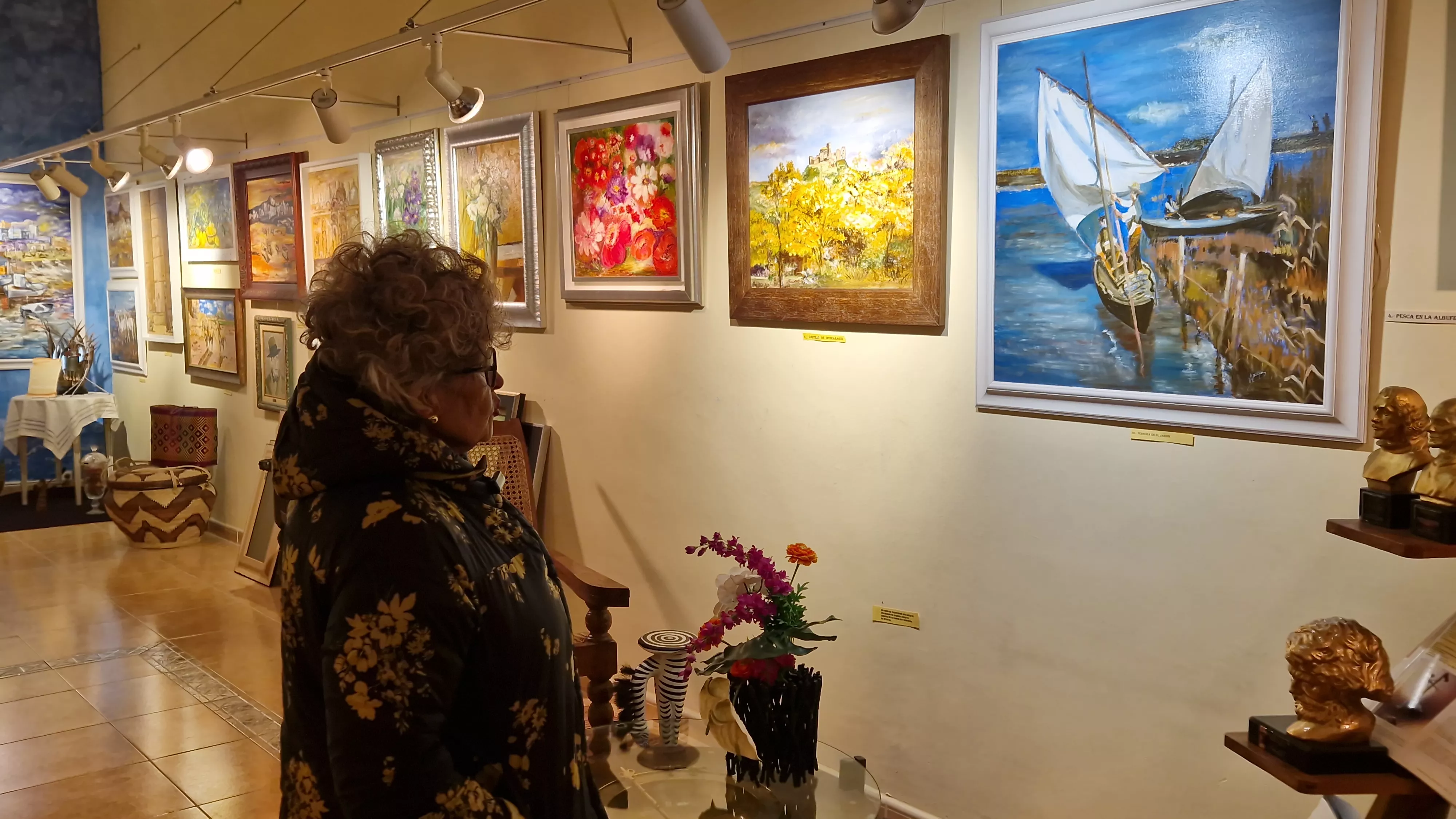 Ana María Pueyo en la galería Iris. Foto Myriam Martínez